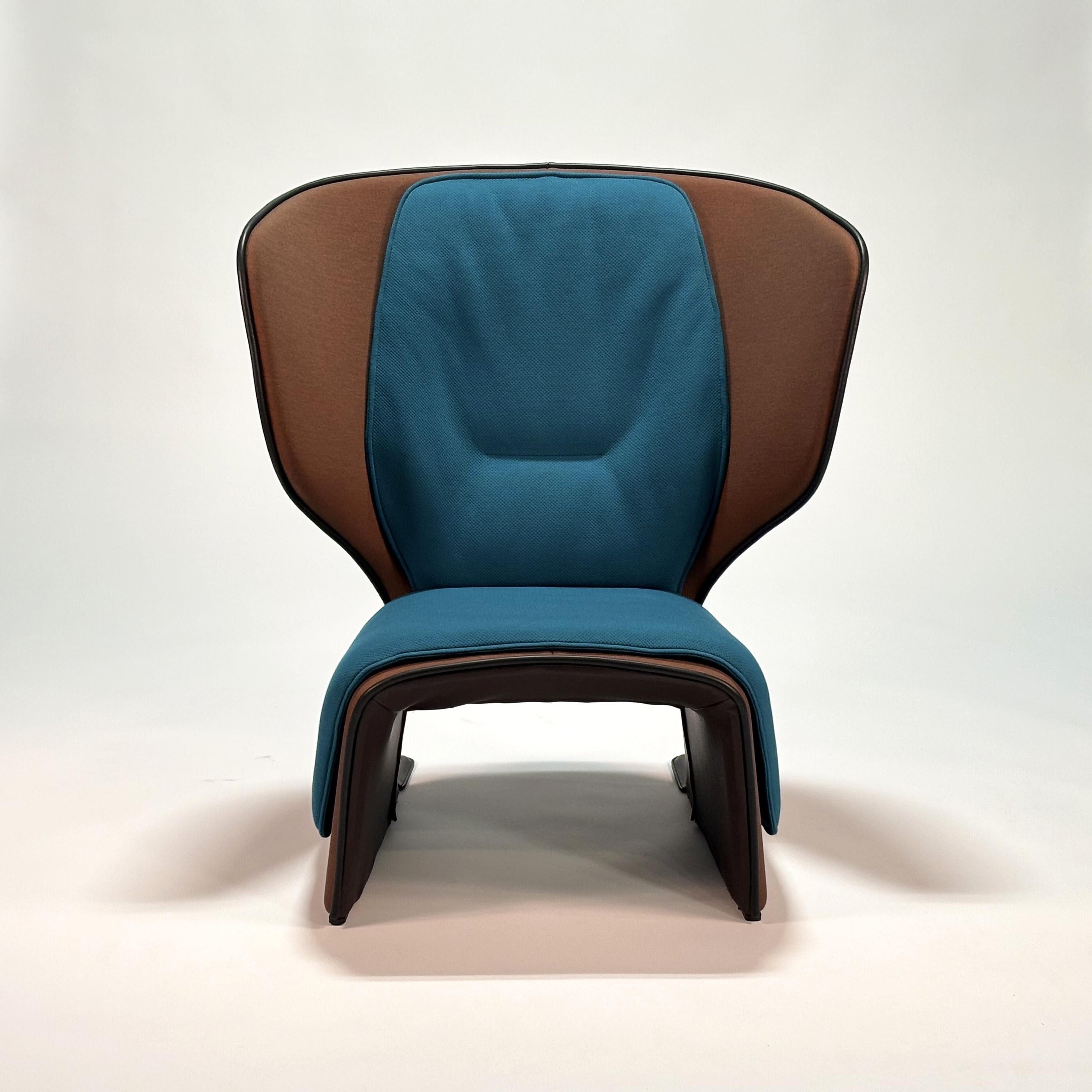 Italian Gender Armchair & Footrest by Patricia Urquiola For Sale