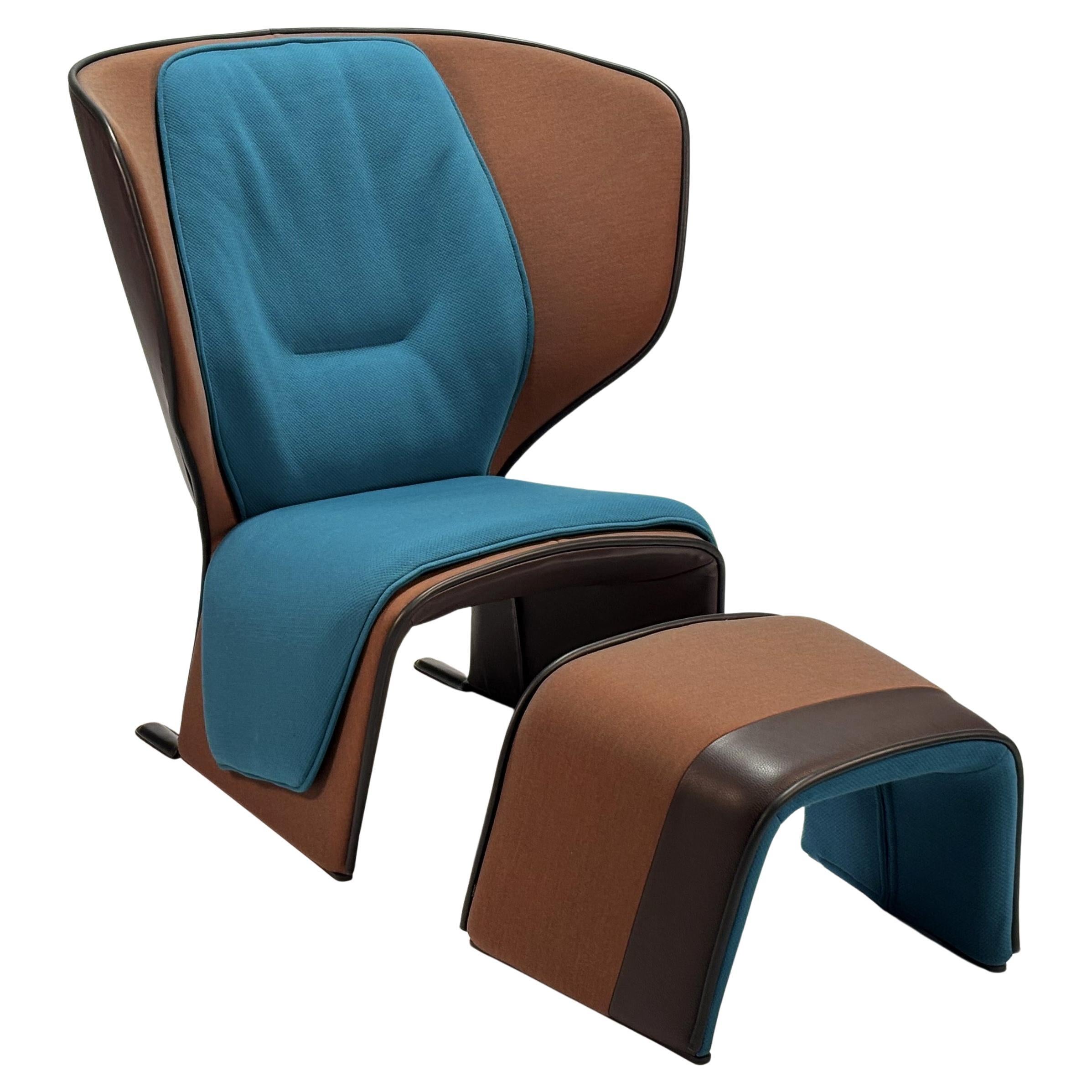 Gender Armchair & Footrest by Patricia Urquiola