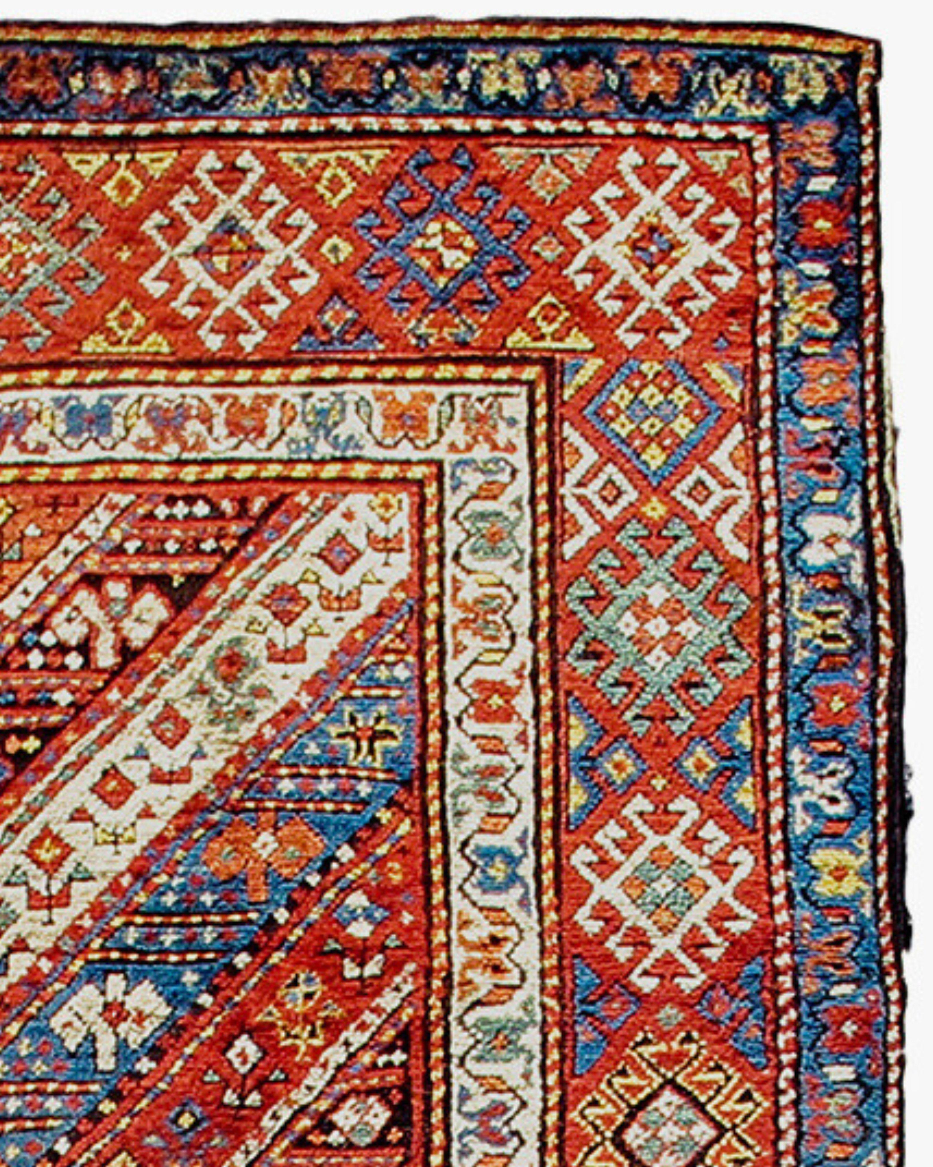 Antique Gendje Rug, Late 19th Century

Additional Information:
Dimensions: 3'7