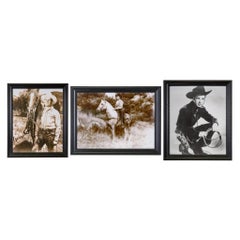 Gene Autry, Eddie Dean und Lash Larue, signierte Studiofotografien