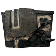 Vintage Gene Bernardi Mixed Media Wall Sculpture c1960s Berkeley
