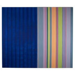Gene Davis Acrylic Color Field Painting on Canvas Titled King's Bedchamber 1971