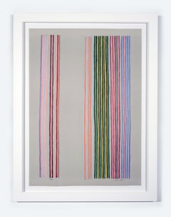 Gene Davis Color Field Modern Abstract Print "Royal Curtain", 1980