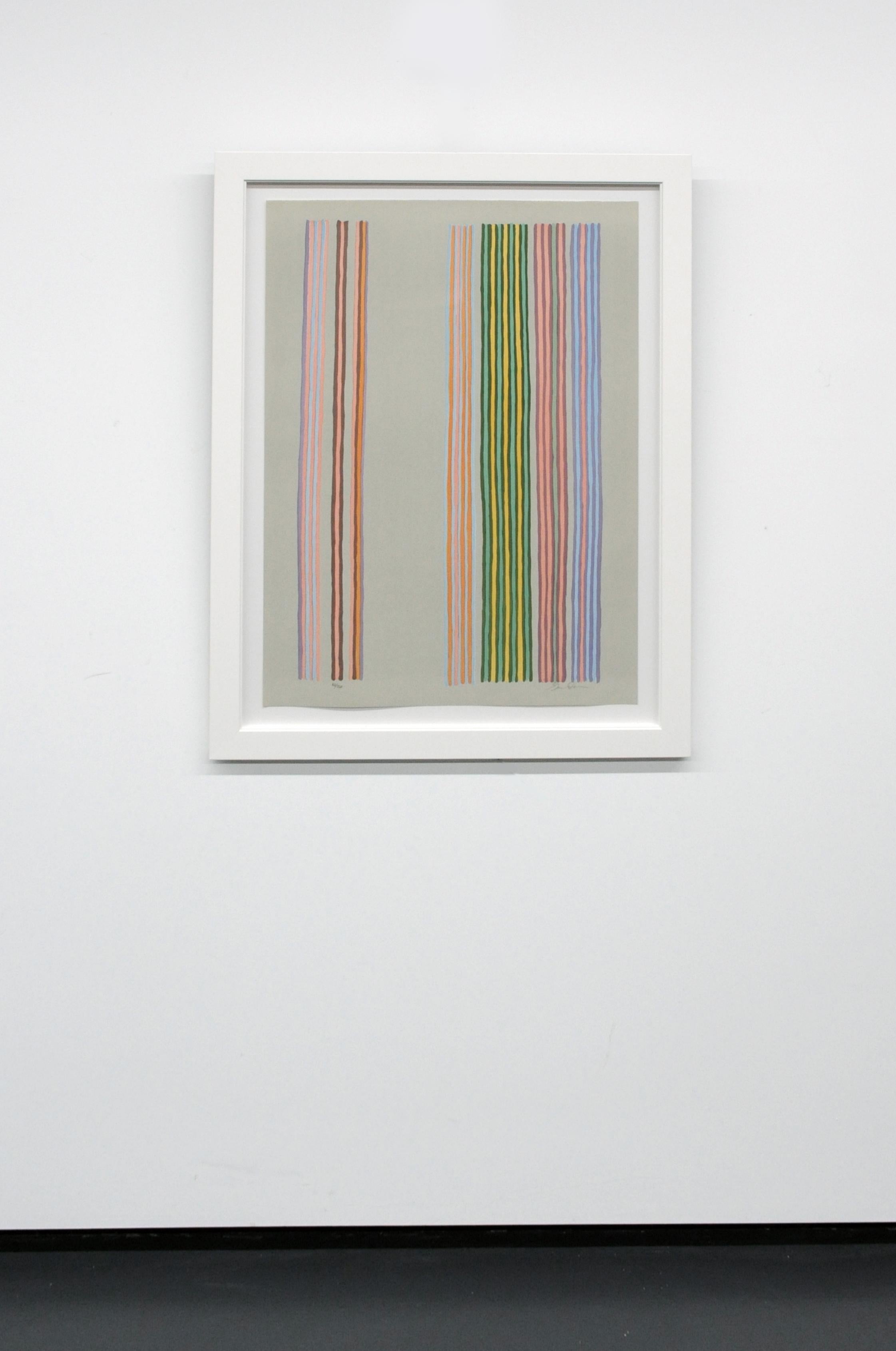 American Gene Davis Color Field Modern Abstract Print 