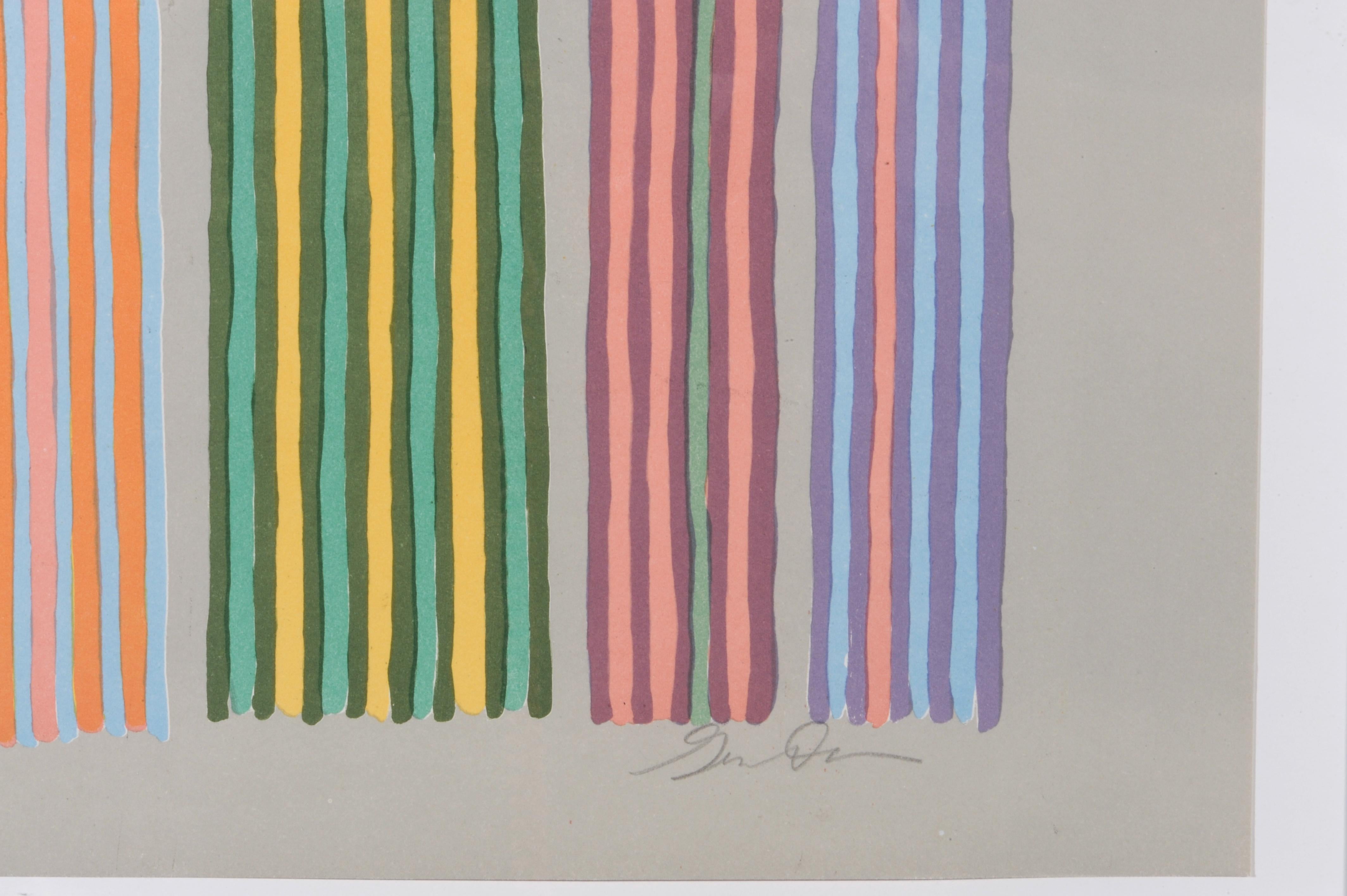 Late 20th Century Gene Davis Color Field Modern Abstract Print 