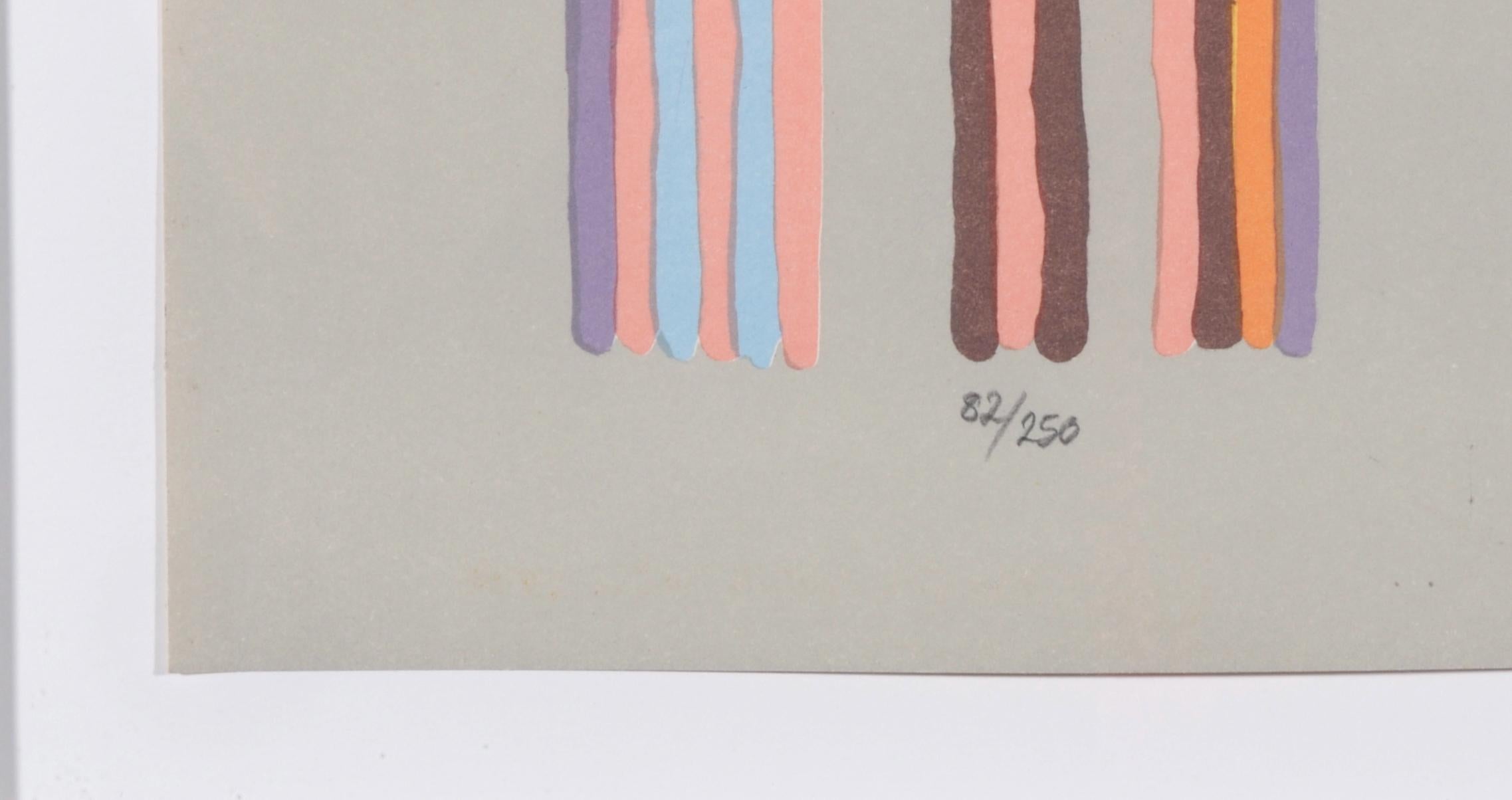 Paper Gene Davis Color Field Modern Abstract Print 