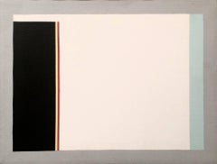 Untitled (1983) - Colorfield Composition - Blue, Red, Black, White & Yellow