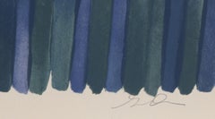 Adam's Rib, Signed Minimalist Lithograph on Arches by Gene Davis