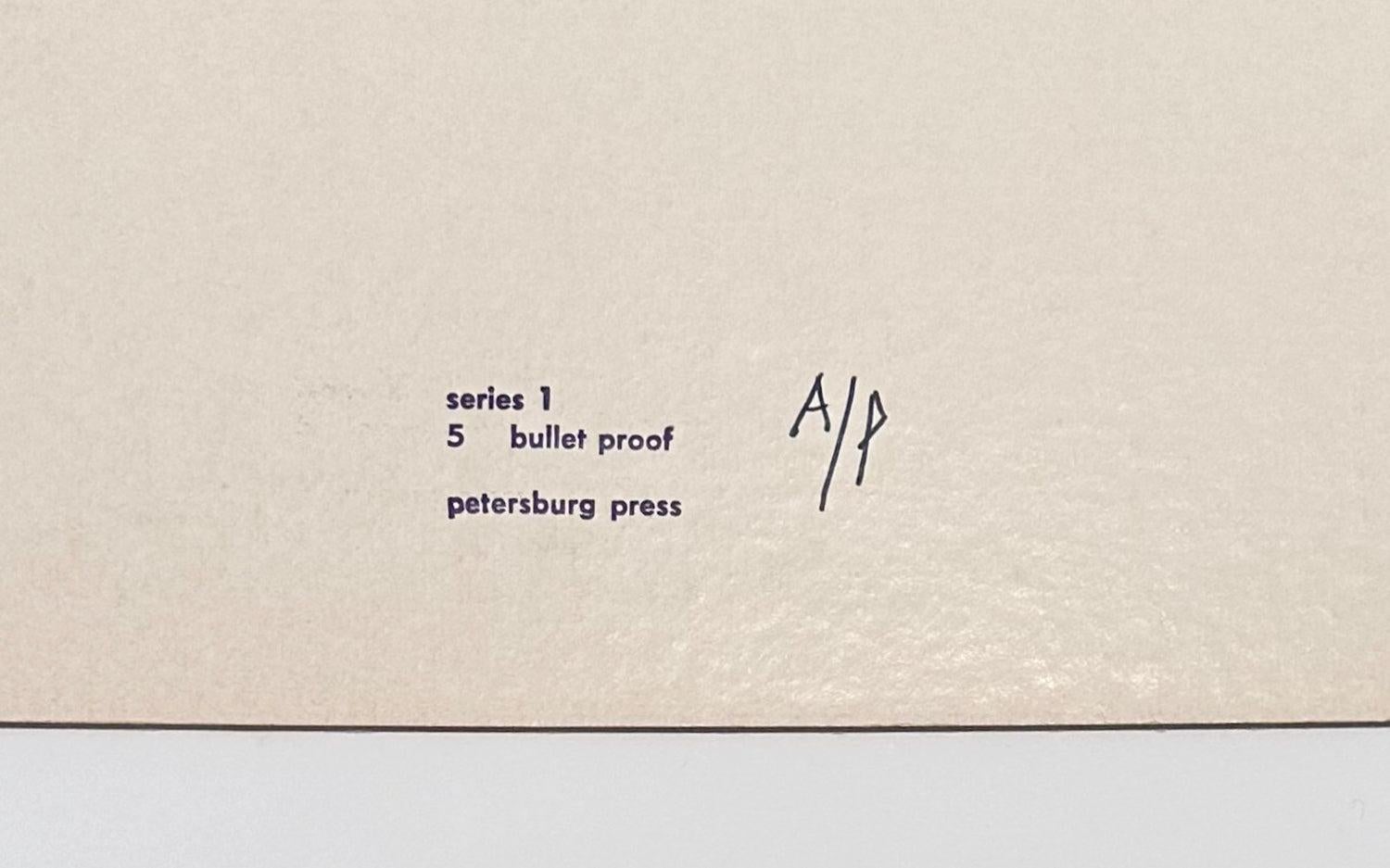 Bullet Proof, from Series I - Gray Print by Gene Davis