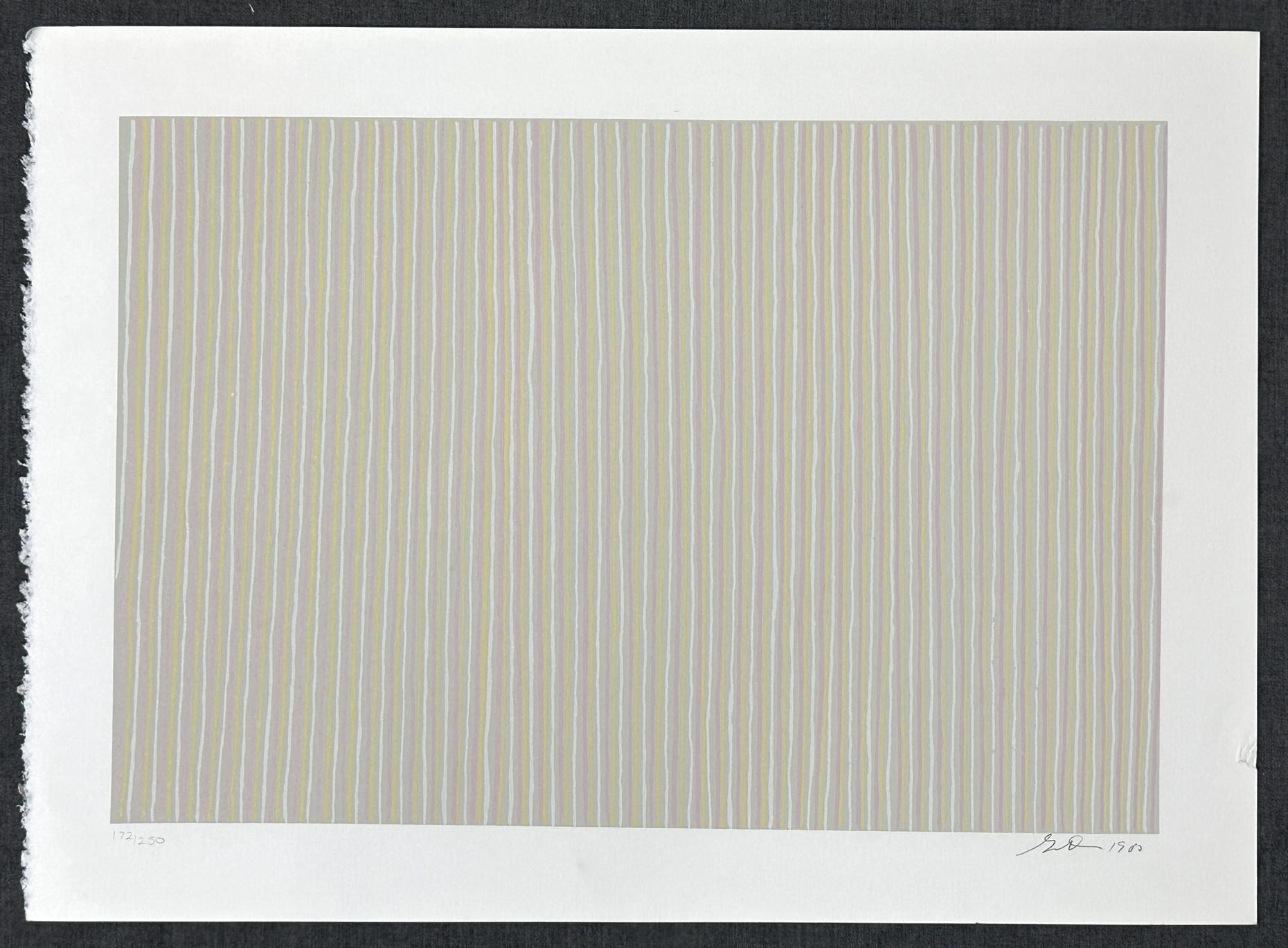 Carousel 1980 Signed Limited Edition Lithograph - Abstract Print by Gene Davis