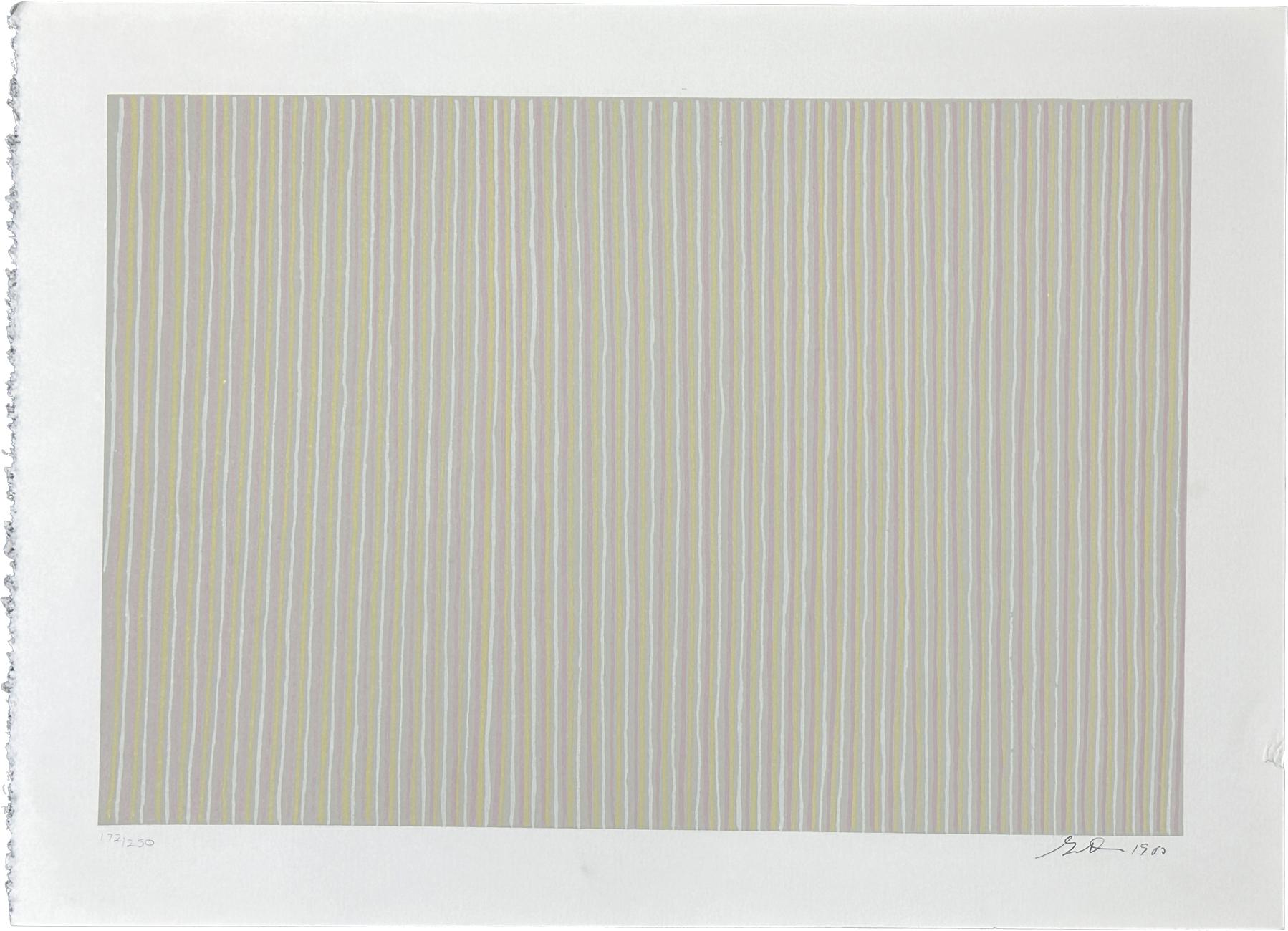 Gene Davis Abstract Print - Carousel 1980 Signed Limited Edition Lithograph