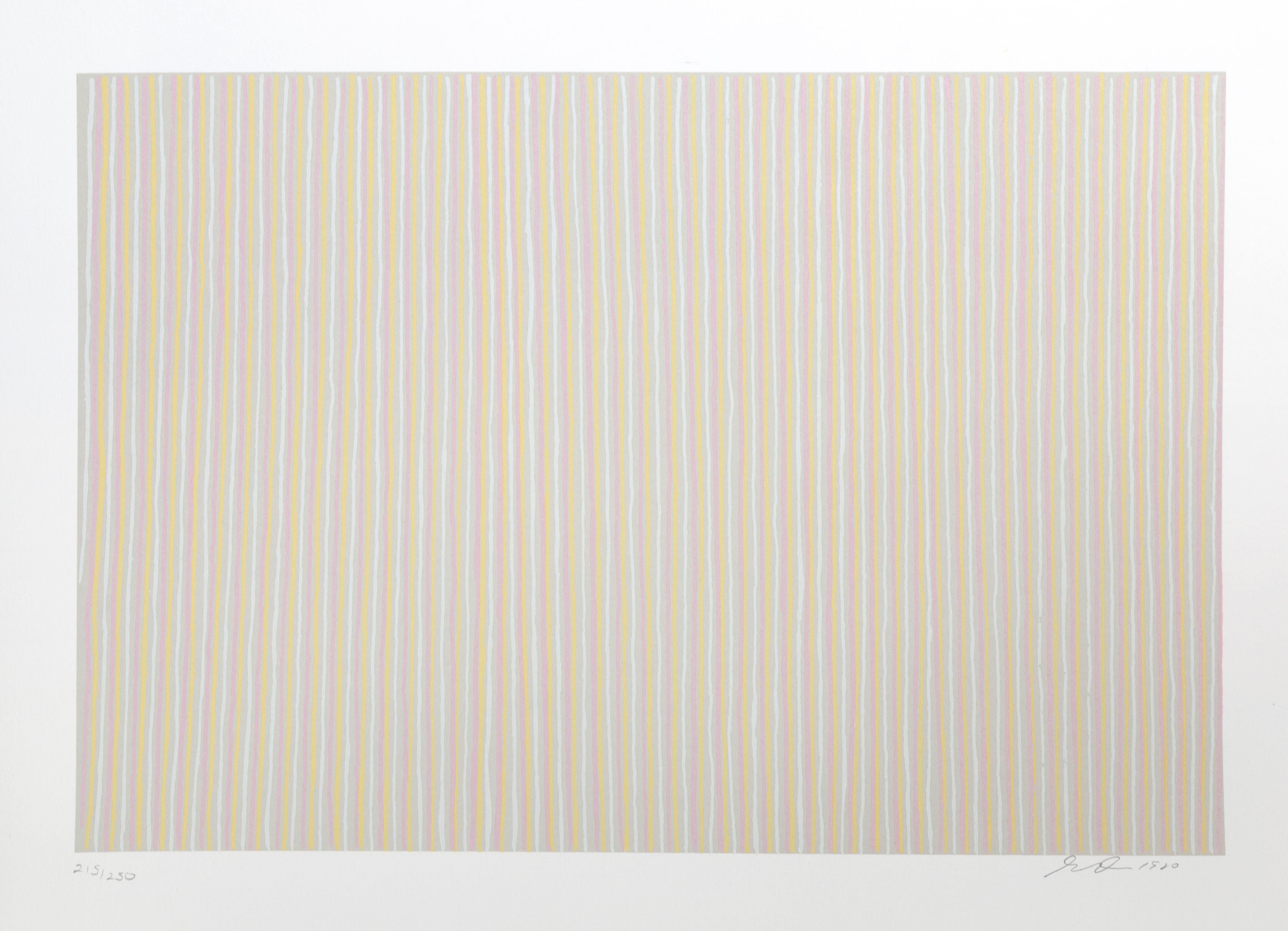 Carousel, lithographie à rayures minimaliste de Gene Davis