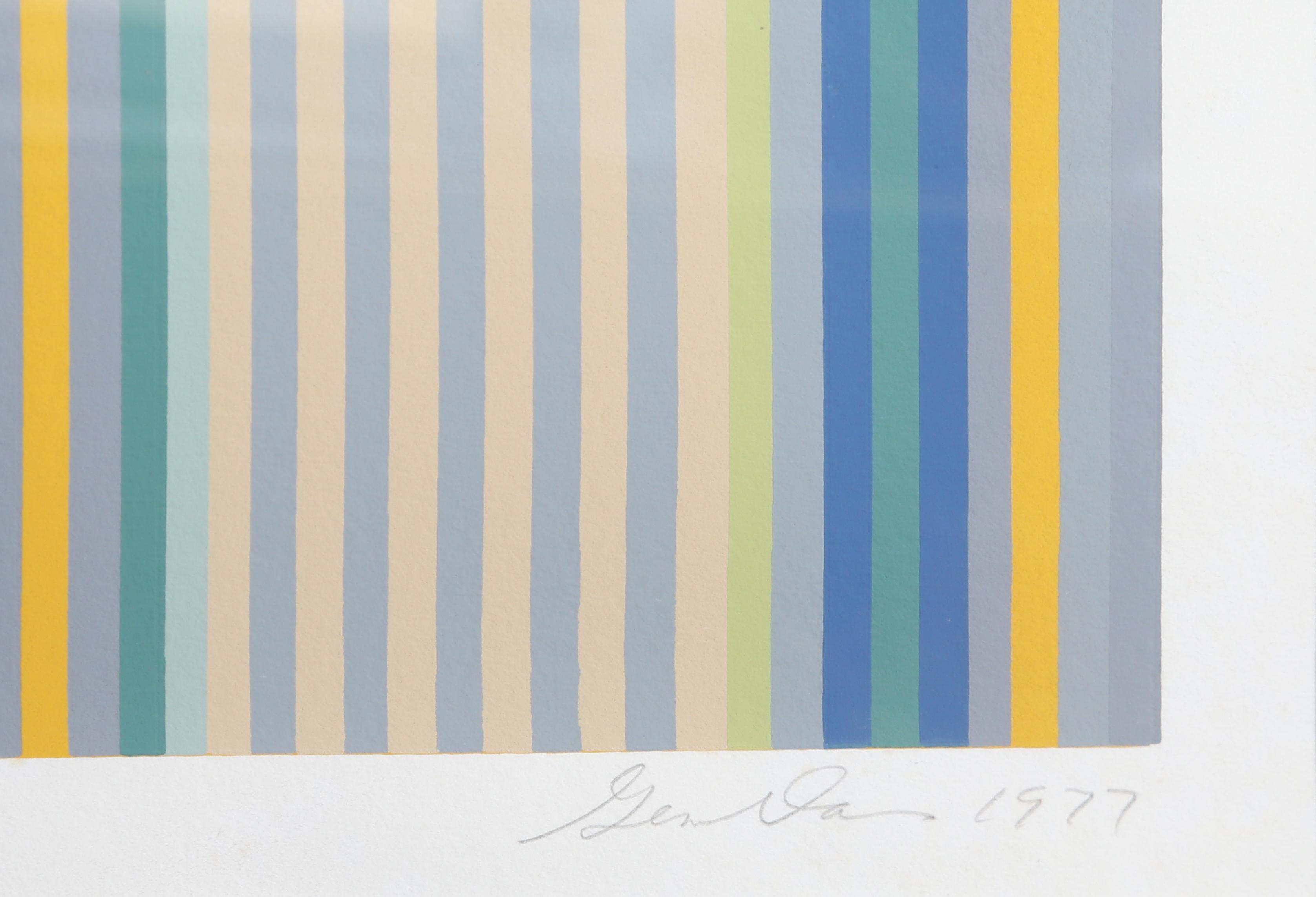 Davy's Locker, Minimalist Stripe Screenprint by Gene Davis 2