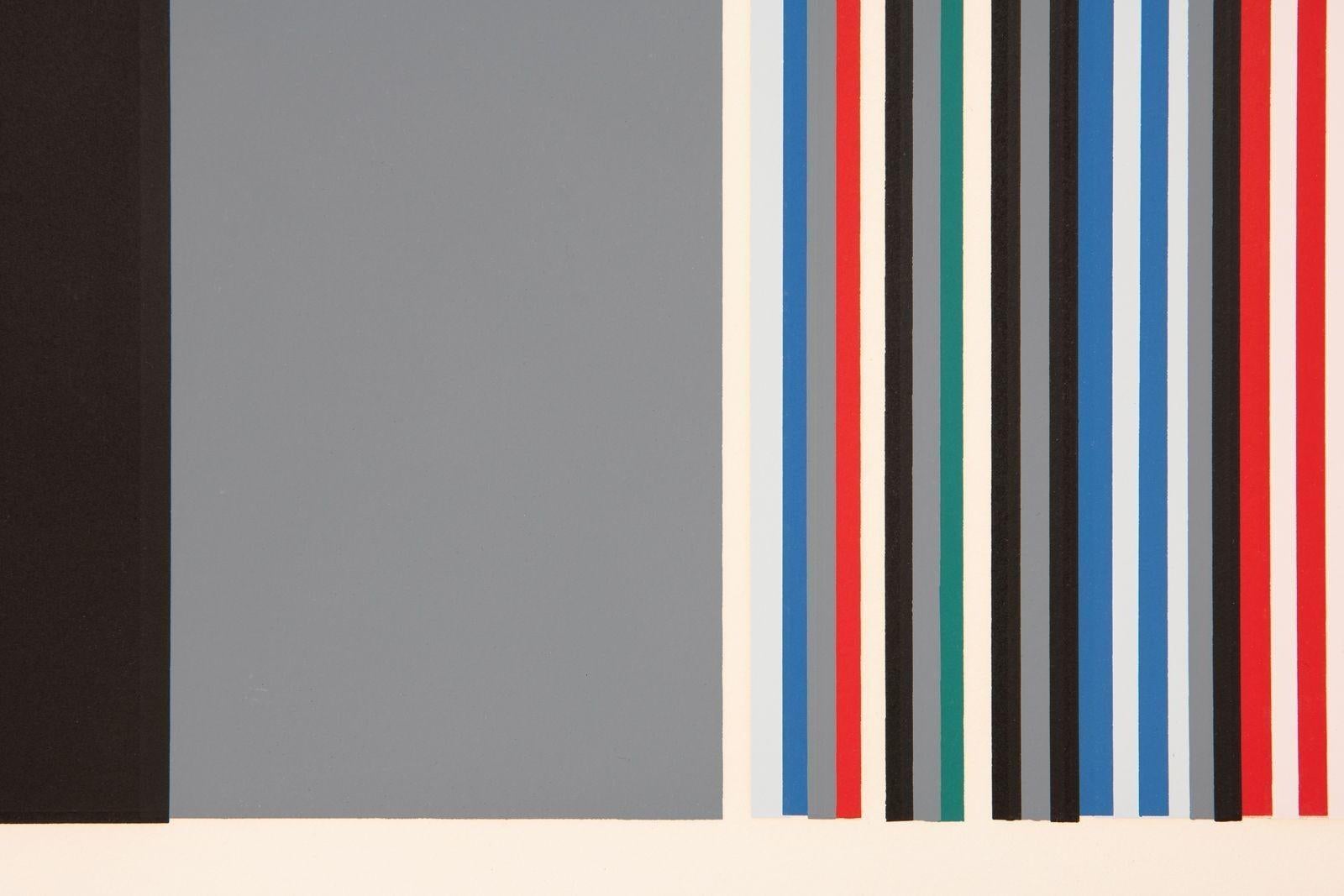 Gene Davis Serigrafia firmata e numerata in edizione limitata della serie Black Witch 1974 in vendita 5