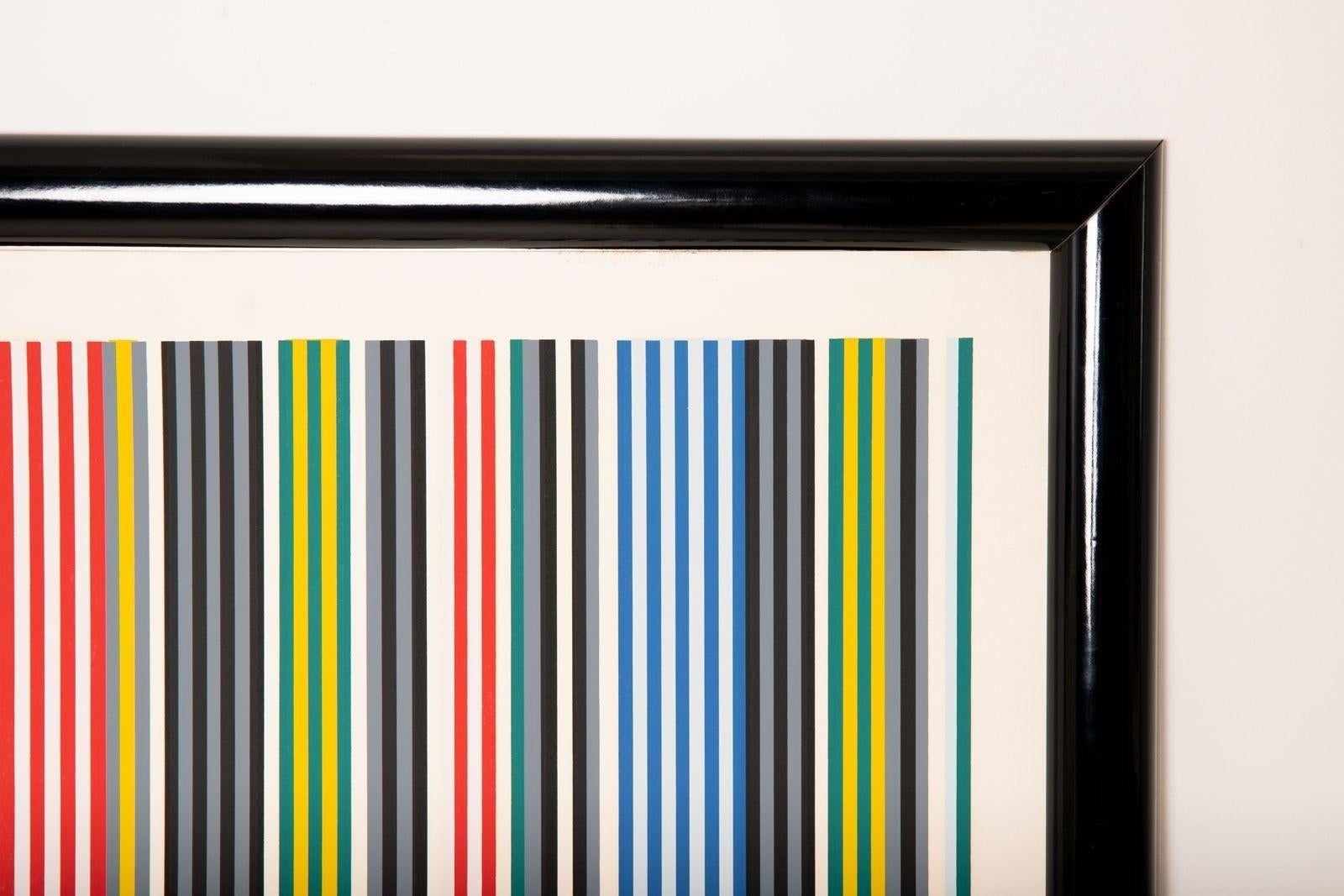Gene Davis Serigrafia firmata e numerata in edizione limitata della serie Black Witch 1974 in vendita 6