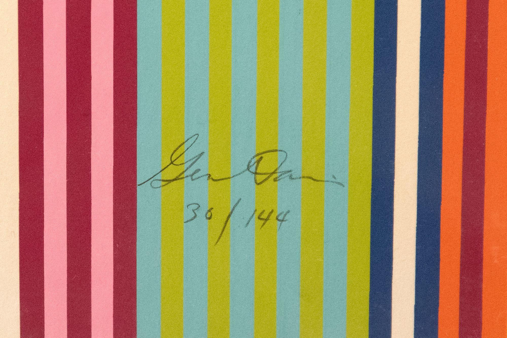 Gene Davis Signed and Numbered Limited Edition Color Field Lithograph 1972 For Sale 2