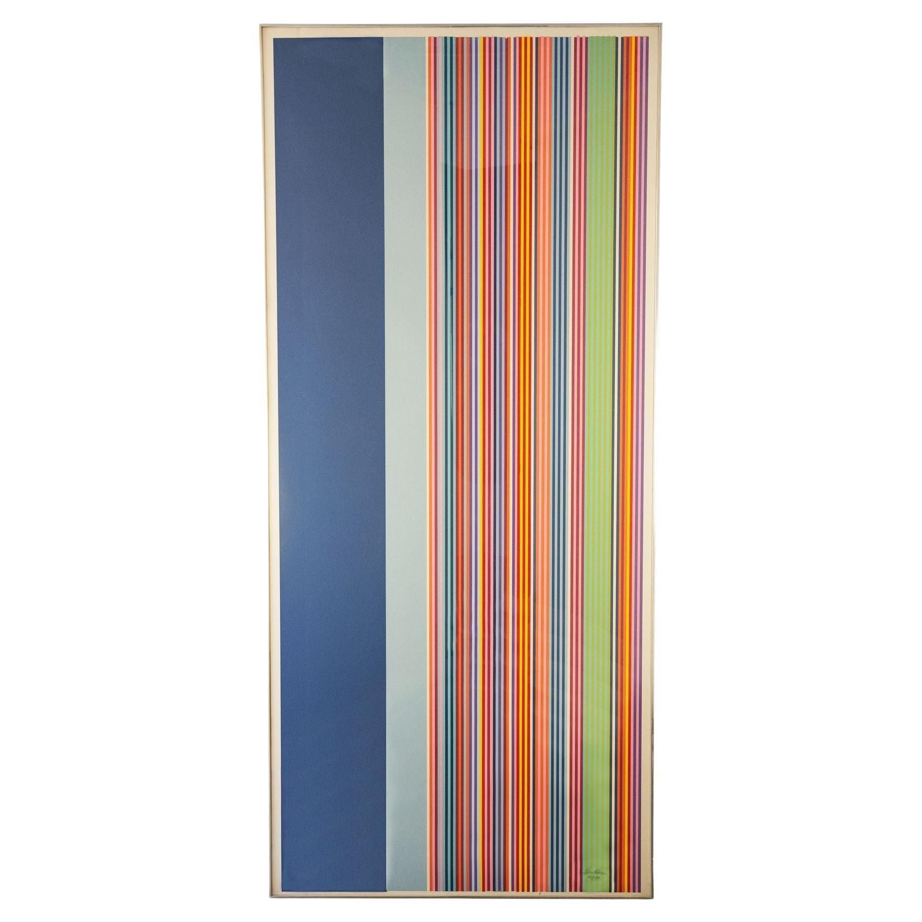 Gene Davis Signed and Numbered Limited Edition Color Field Lithograph 1972