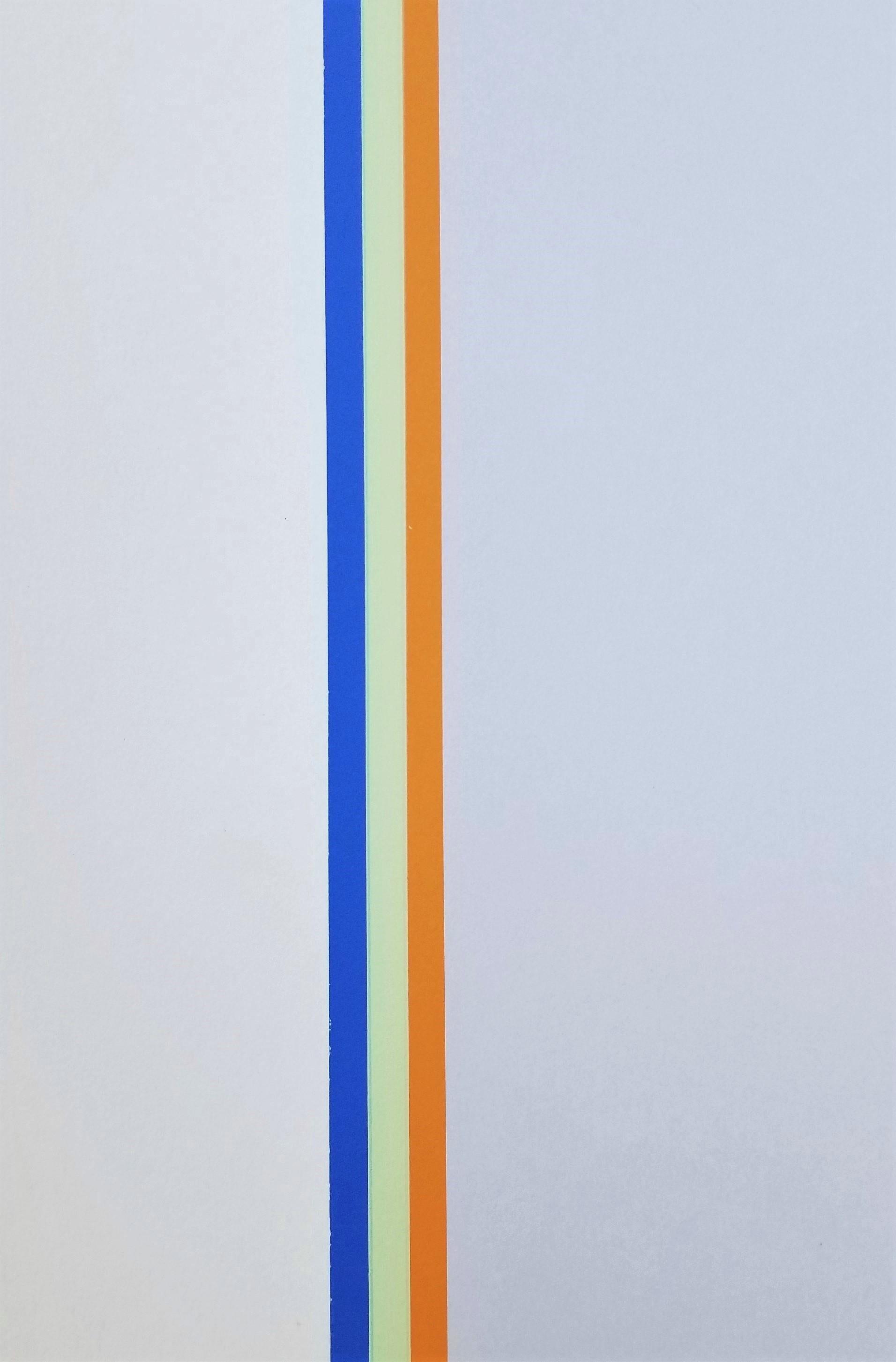 En hommage à Barnett Newman /// Gene Davis, sérigraphie abstraite géométrique minimaliste en vente 10