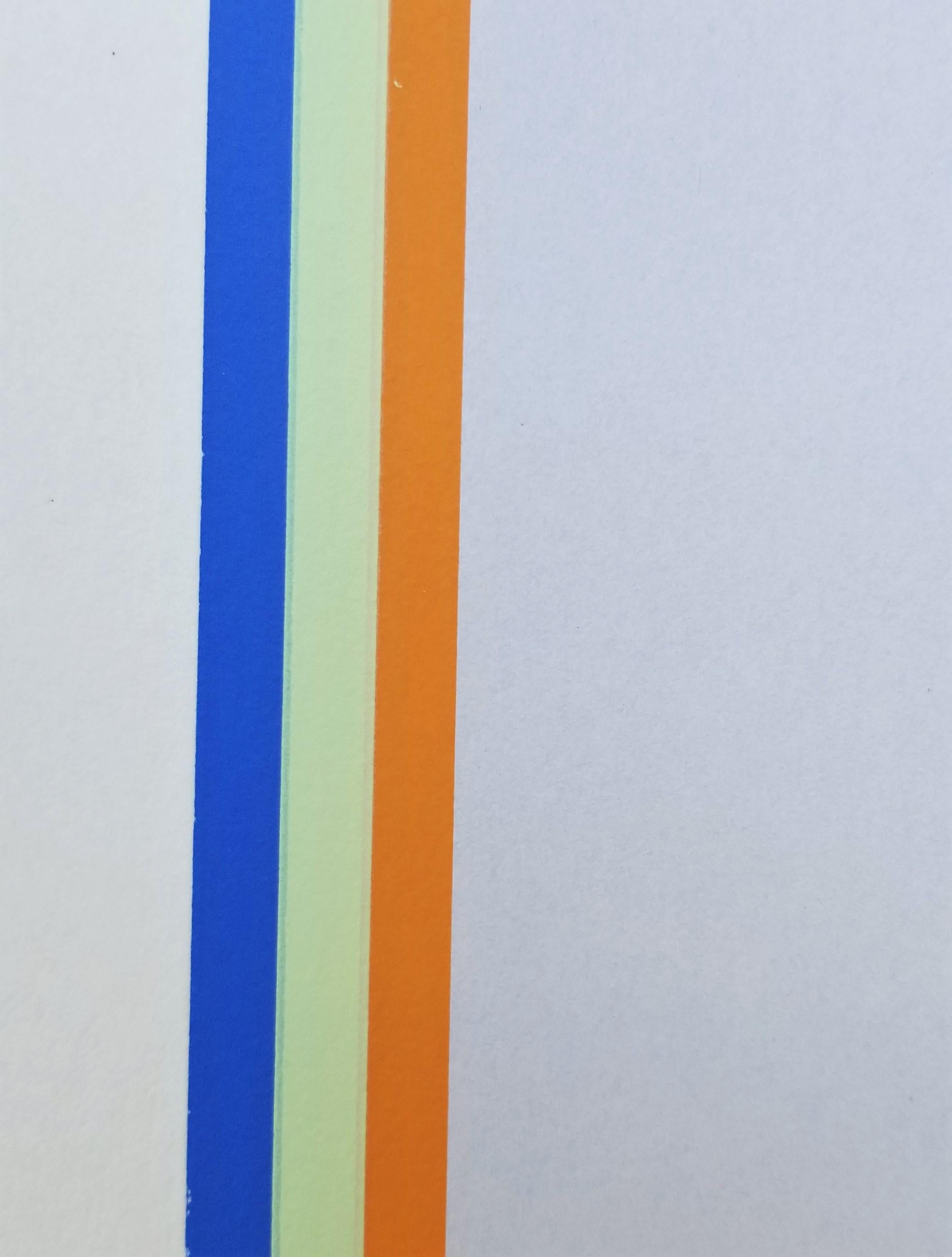 En hommage à Barnett Newman /// Gene Davis, sérigraphie abstraite géométrique minimaliste en vente 11