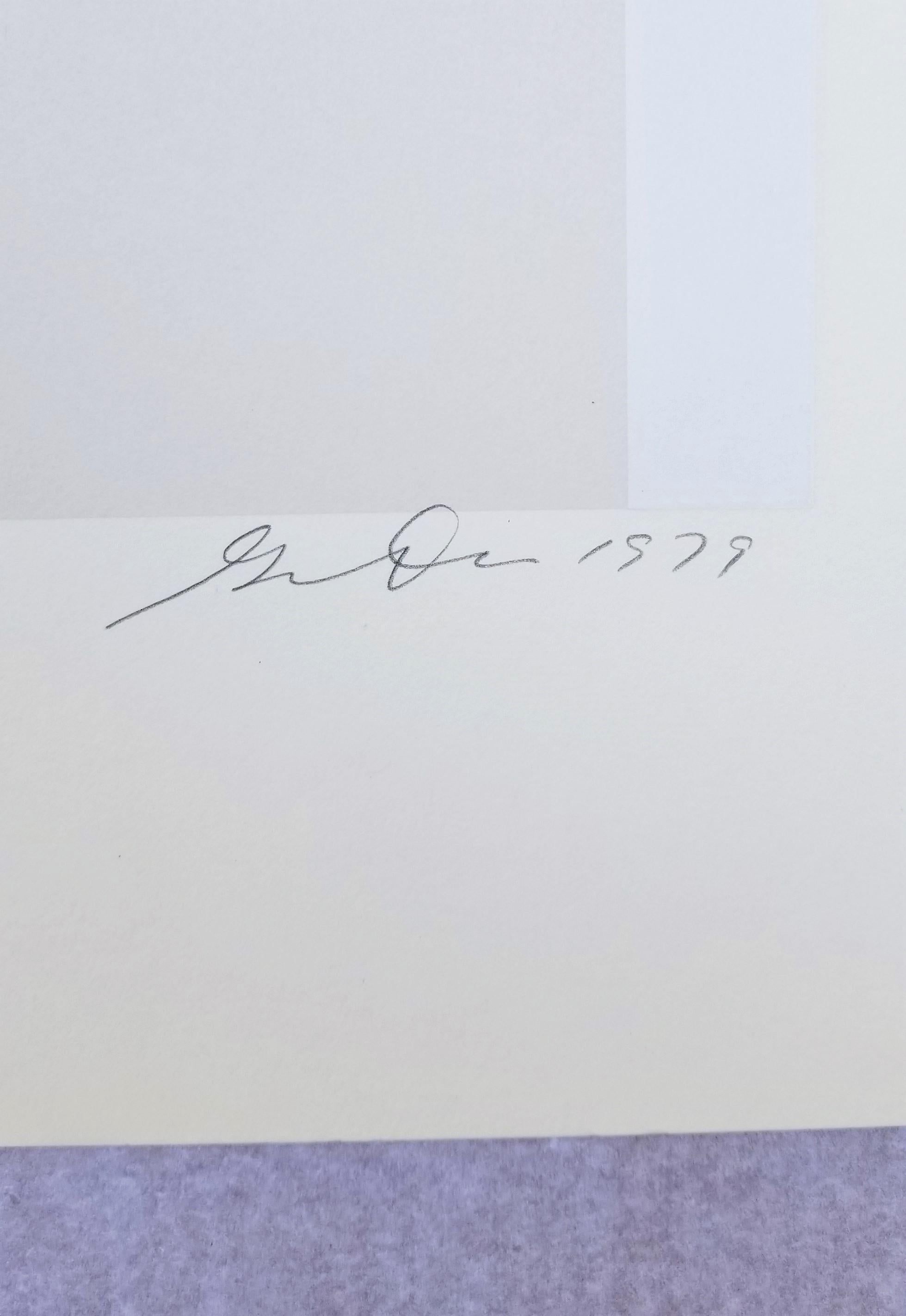 En hommage à Barnett Newman /// Gene Davis, sérigraphie abstraite géométrique minimaliste en vente 7