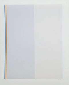 Omaggio a Barnett Newman /// Serigrafia astratta geometrica e minimale di Gene Davis