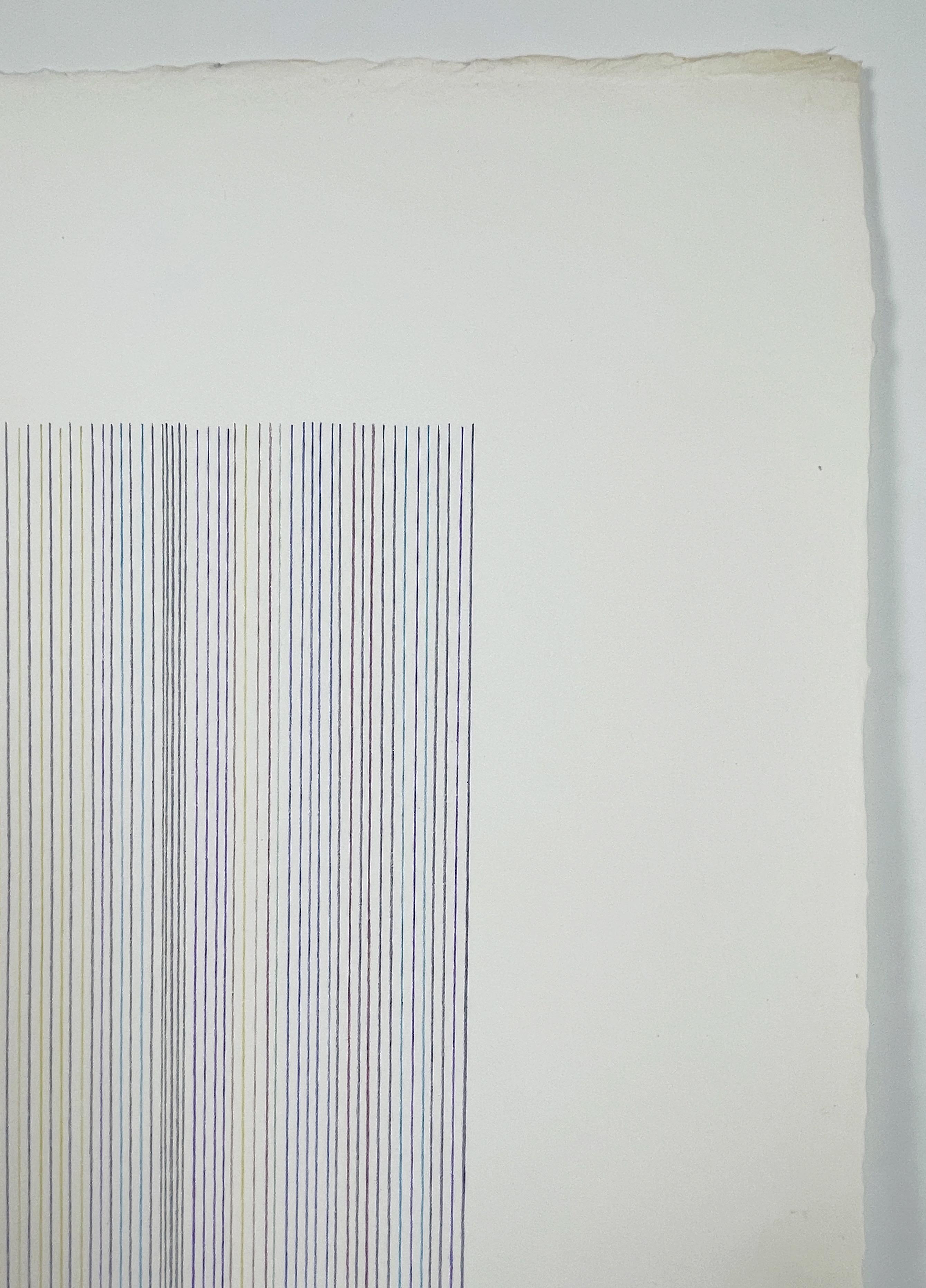 Narcissus Gene Davis, lithographie abstraite aux couleurs abstraites avec bleu  en vente 4