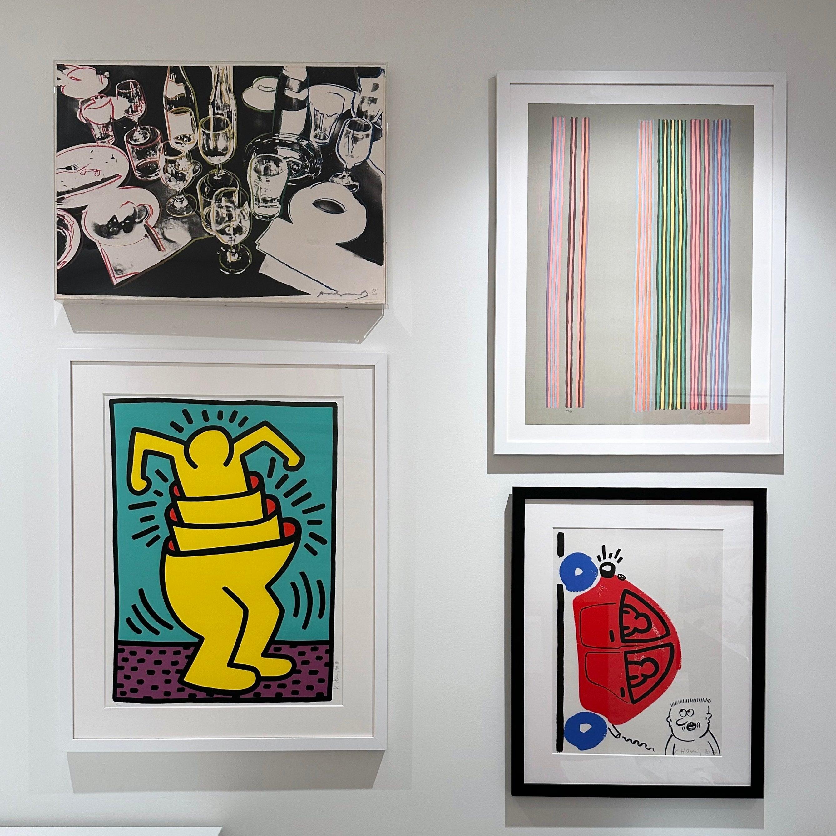 Artist: Gene Davis
Title: Royal Curtain
Medium: Screenprint on Arches paper
Date: 1980
Edition: 61/250
Frame Size: 35