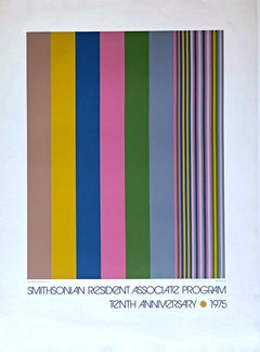 Smithsonian Institution Exhibition Poster (Hand signed & numbered by Gene Davis)