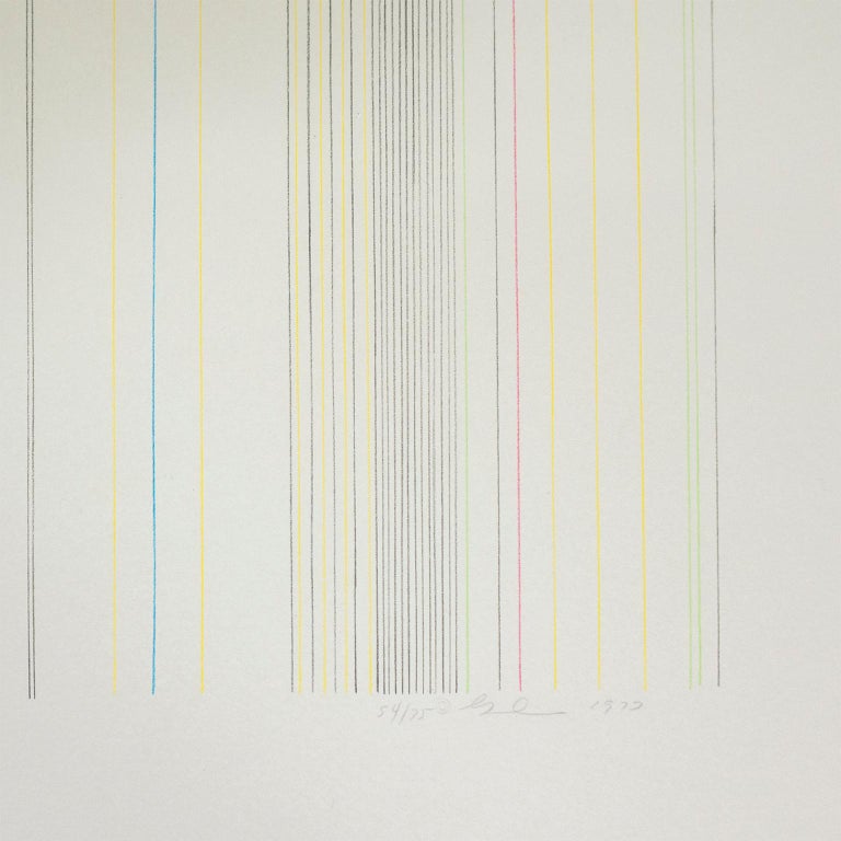 Gene Davis - Tightrope: abstract modern minimalist color field