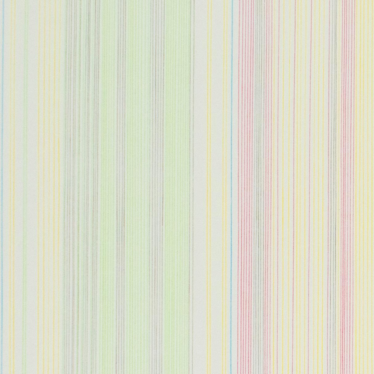 Tightrope: abstract modern minimalist color field drawing with rainbow colors - Print by Gene Davis