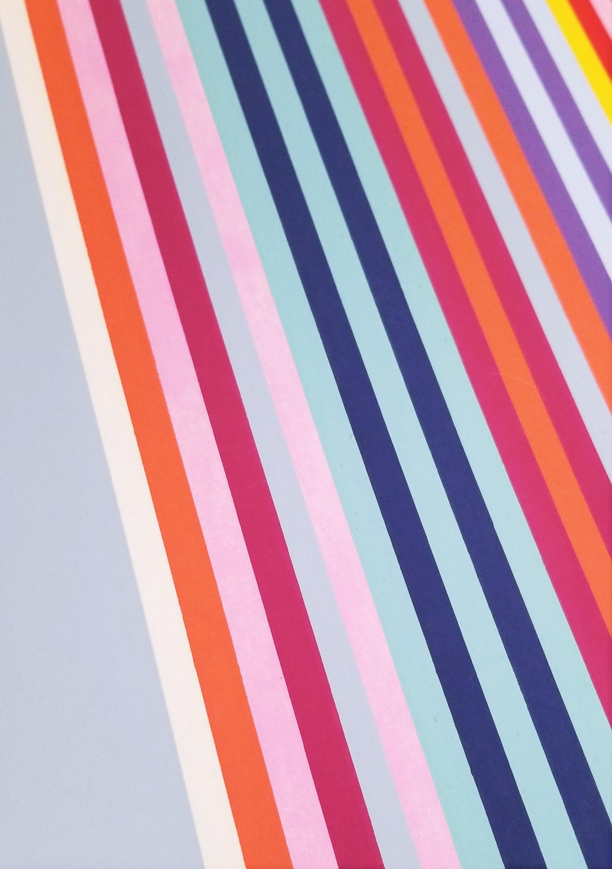 Yankee Doodle /// Gene Davis Abstract Geometric Huge Screenprint Colorful Modern For Sale 7
