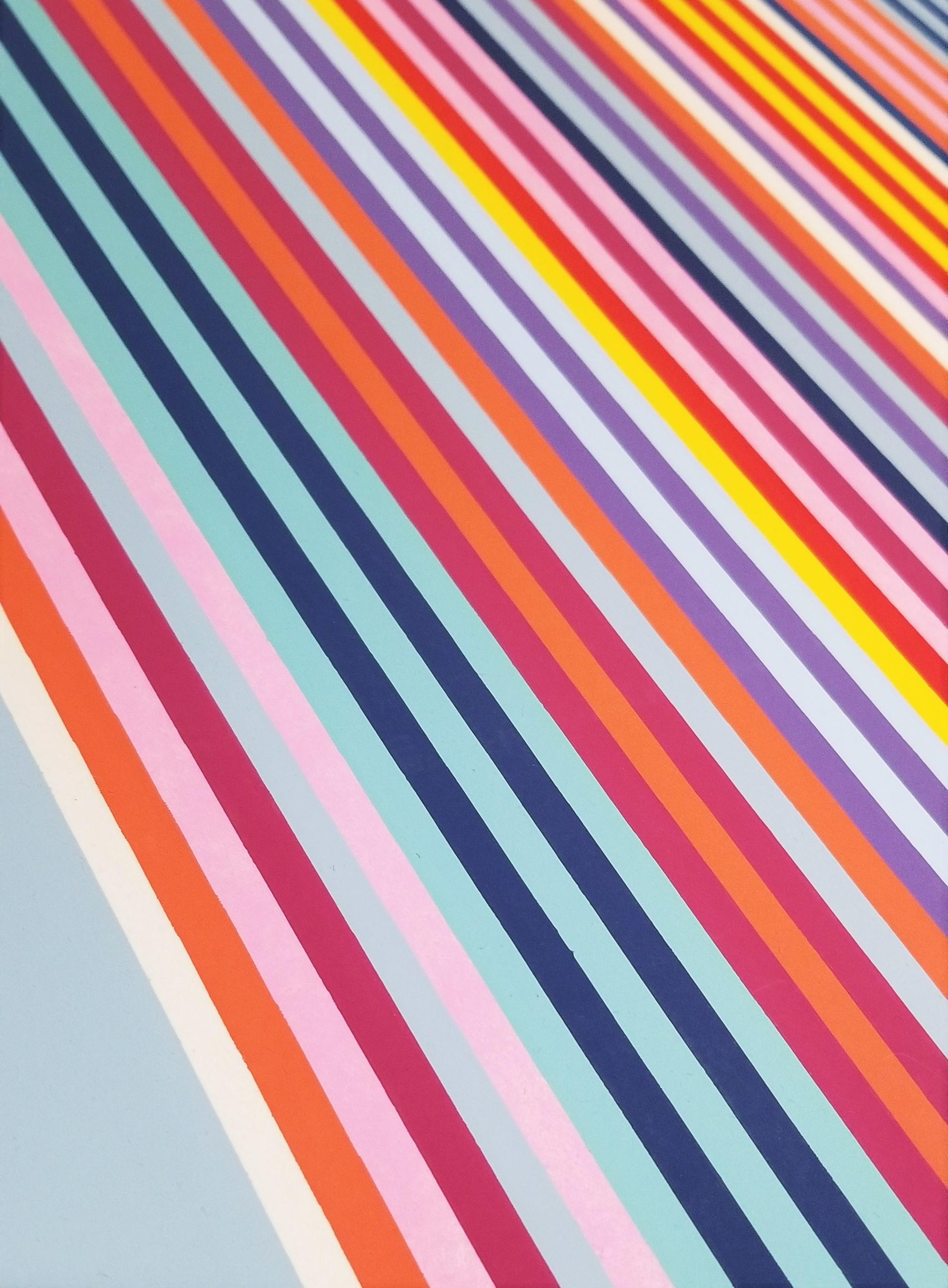 Yankee Doodle /// Gene Davis Abstract Geometric Huge Screenprint Colorful Modern For Sale 9