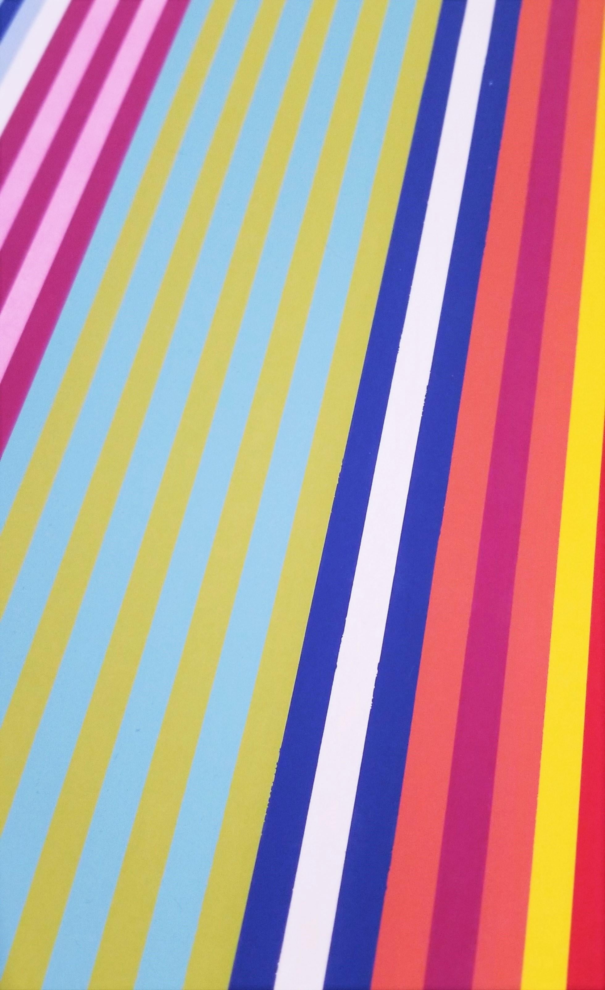 Yankee Doodle /// Gene Davis Abstract Geometric Huge Screenprint Colorful Modern For Sale 13