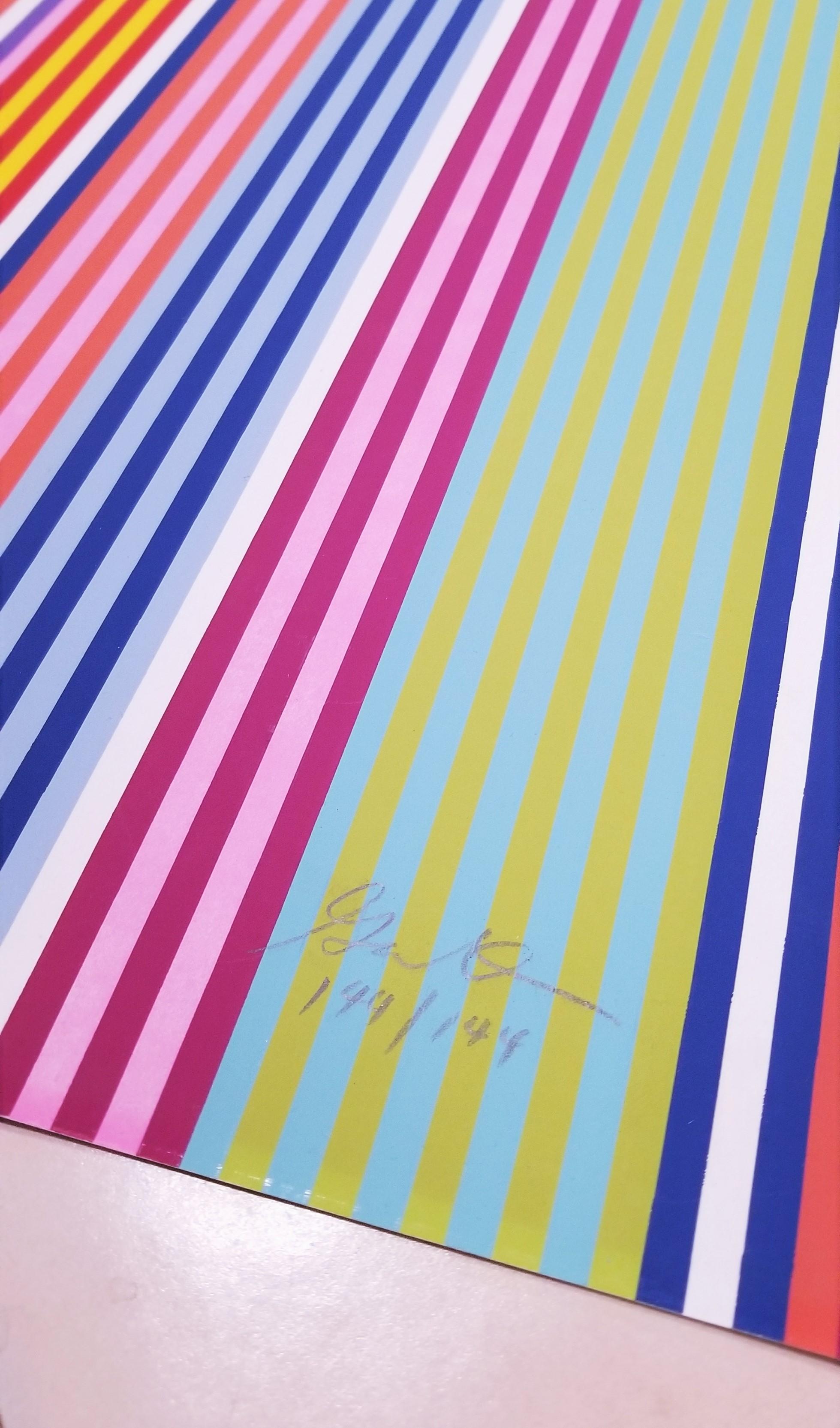 Yankee Doodle /// Gene Davis Abstract Geometric Huge Screenprint Colorful Modern For Sale 14