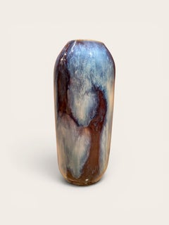 Vaso in ceramica Gene Farkus con smaltatura variegata
