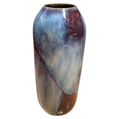 Vaso in ceramica Gene Farkus con smaltatura variegata