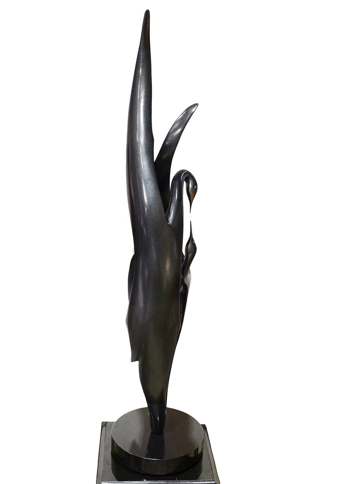 Gene Guibord Large Bronze Birds 'Duet' #1/50 Sculpture 3