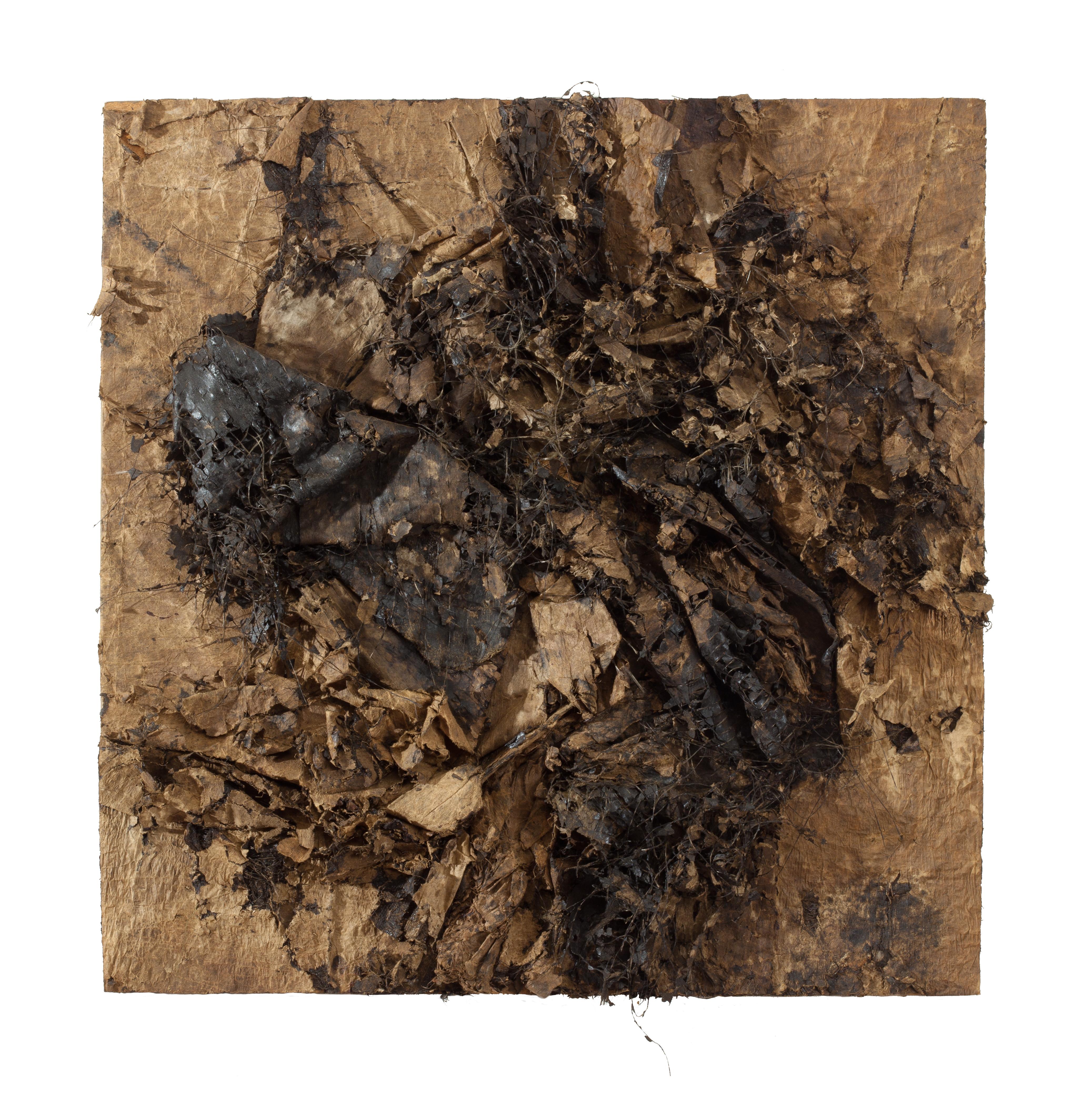 "Untitled" Gene Hedge, Mid Century, Abstract Collage, Urban Materials, Modernist