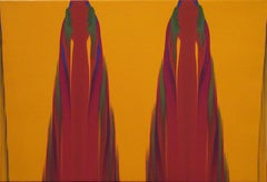 Gene Hedge - "Both When" Gene Hedge, Mediados de siglo, Modernista, Rojos y naranjas, Campo de color "Both When" Gene Hedge, Mediados de siglo, Modernista, Rojos y naranjas, Campo de color