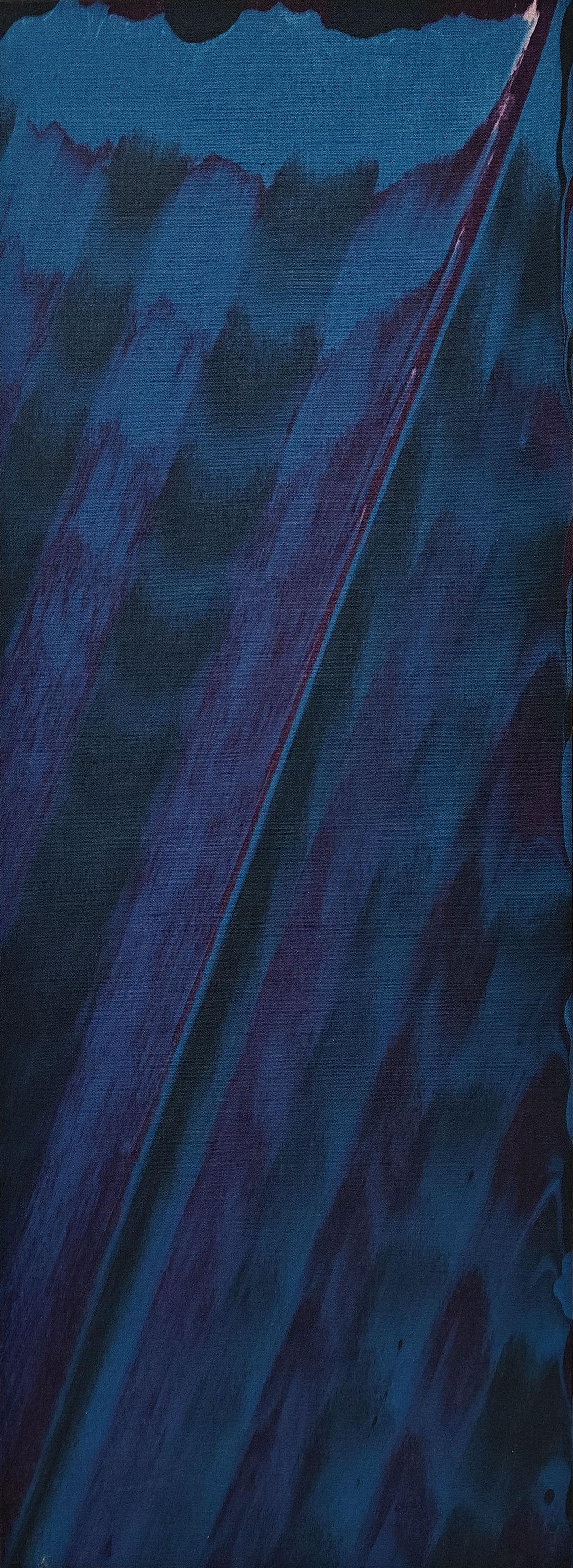 Gene Hedge
Breath, circa 1980
Acrylic on canvas
43 1/4 x 16 1/4 inches

Provenance
Estate of the artist


Gene Hedge was born (1928) and raised in rural Indiana. After military service, he briefly attended Ball State University in Muncie, Indiana.