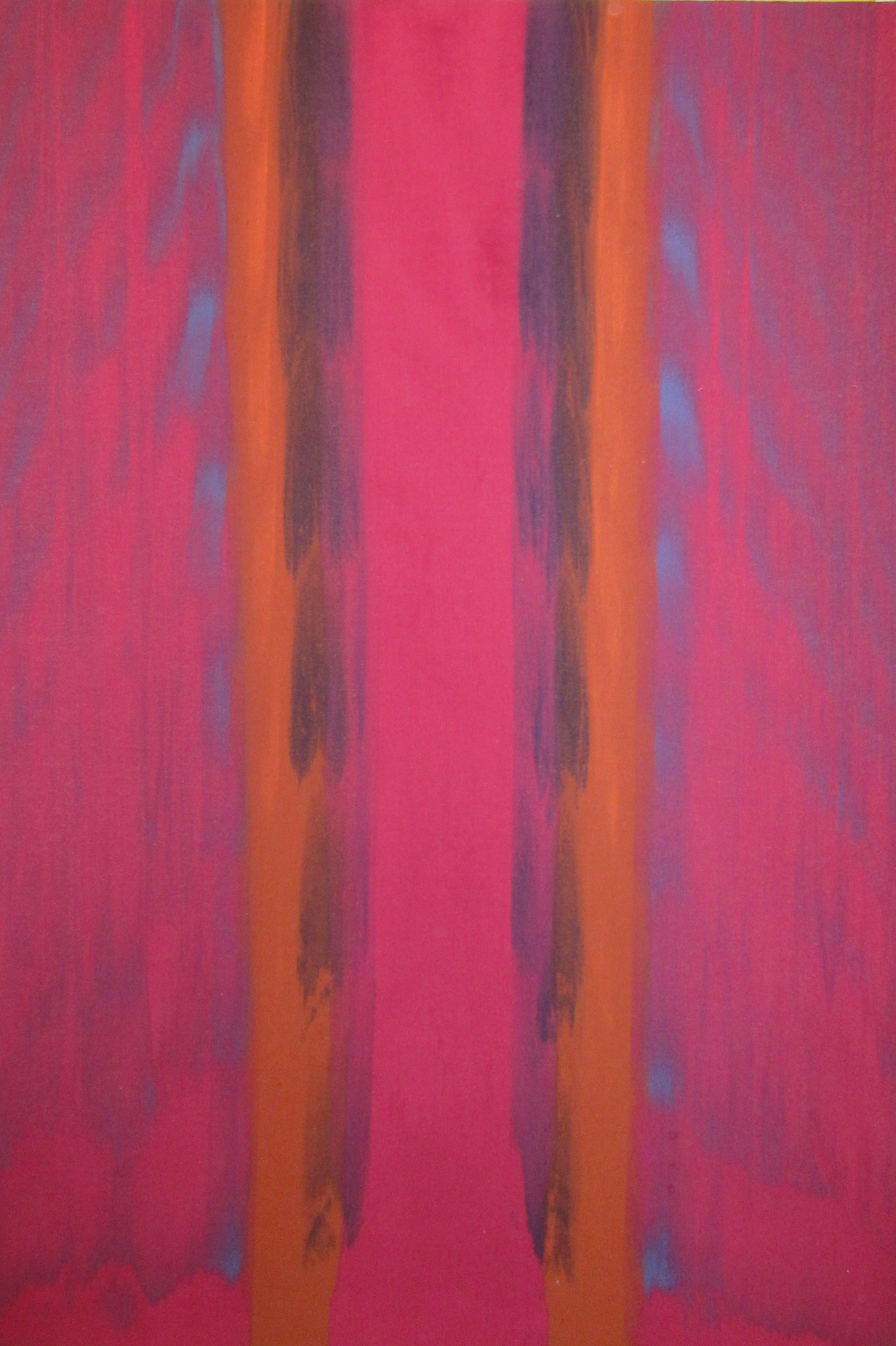 Gene Hedge
Inside Violet, 1966
Acrylic on canvas
61 x 43 inches
(P121)

Gene Hedge was born (1928) and raised in rural Indiana. After military service, he briefly attended Ball State University in Muncie, Indiana. There he encountered the writing of