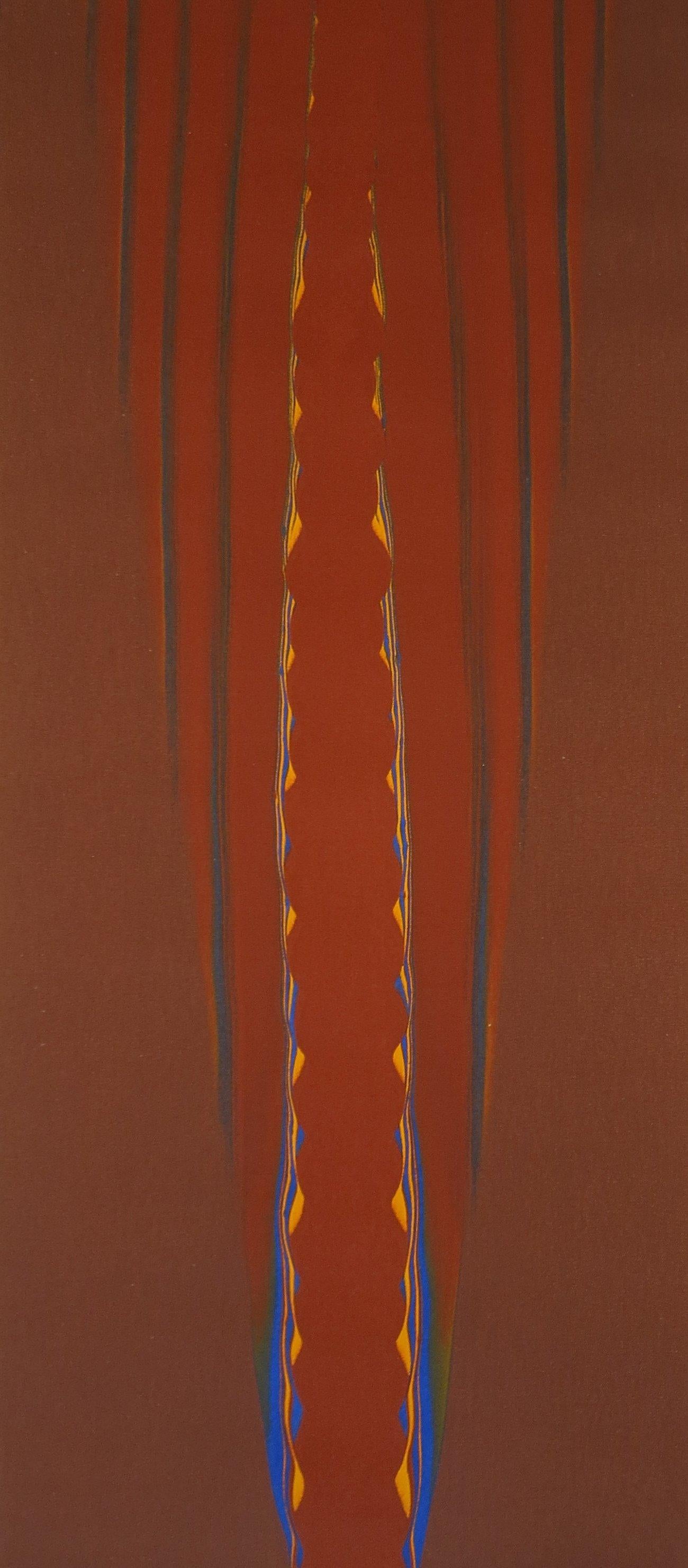 Gene Hedge
Sans titre, vers 1970
Acrylique sur toile
48 x 18 pouces

Provenance
Succession de l'artiste


Gene Hedge est né (1928) et a grandi dans l'Indiana rural. Après son service militaire, il a brièvement fréquenté l'université Ball State à