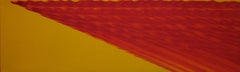 "Untitled" Gene Hedge, Color Field, Abstract Expressionist, Yellow and Red