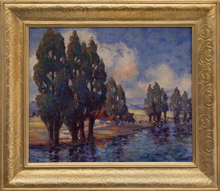 Gene Kloss California Ranch (Landscape with River and Trees) For Sale