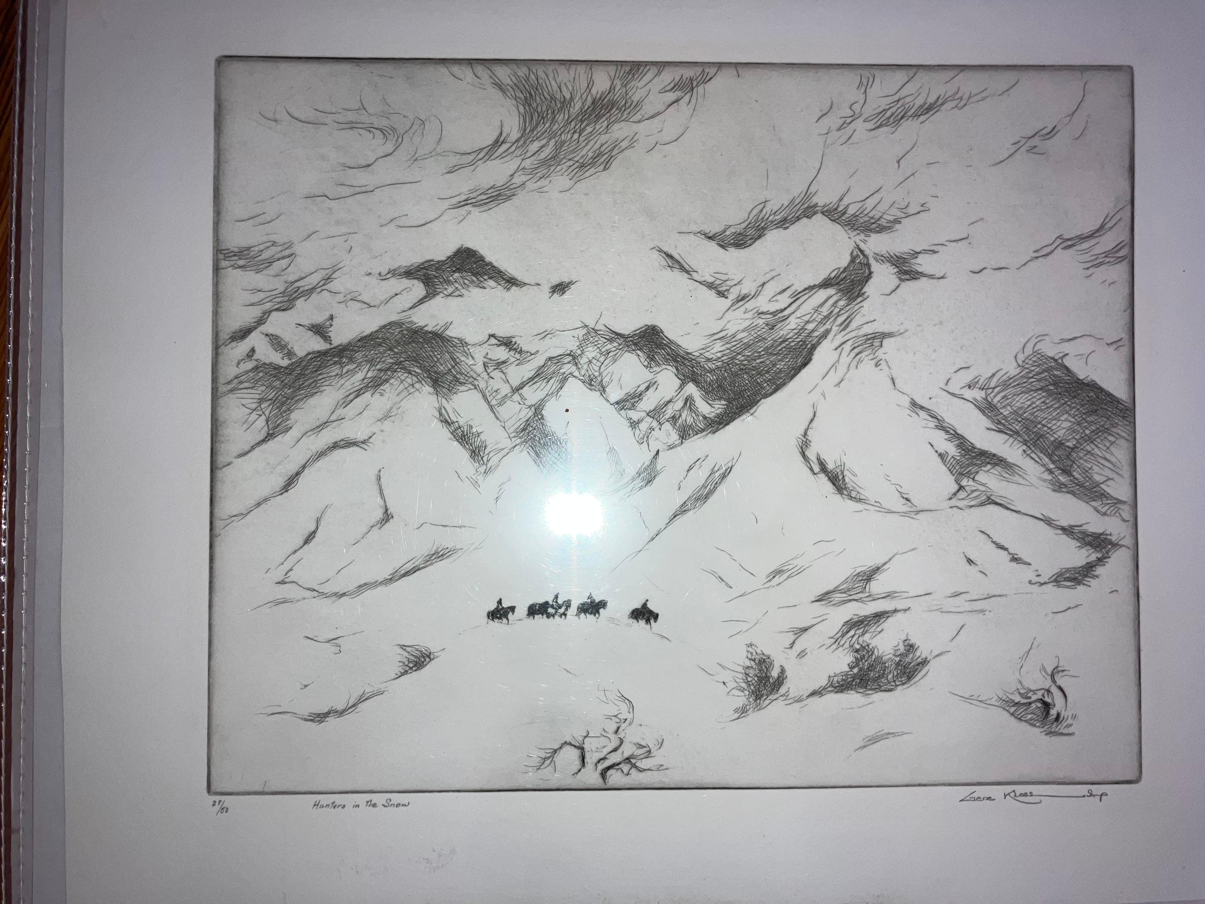 Gene Kloss " Cazadores en la nieve".