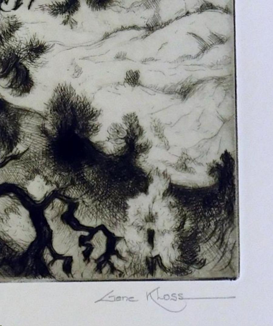 Gene Kloss Original Etching, 1981 - 