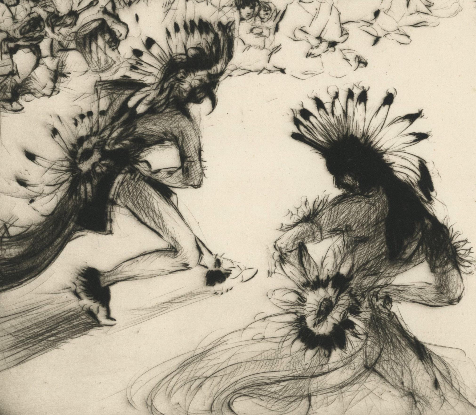 Danza dell'amicizia indiana - Print di Gene Kloss
