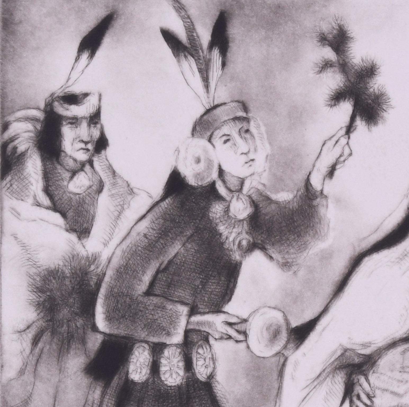 Il giorno di Natale - Print American Modern di Gene Kloss