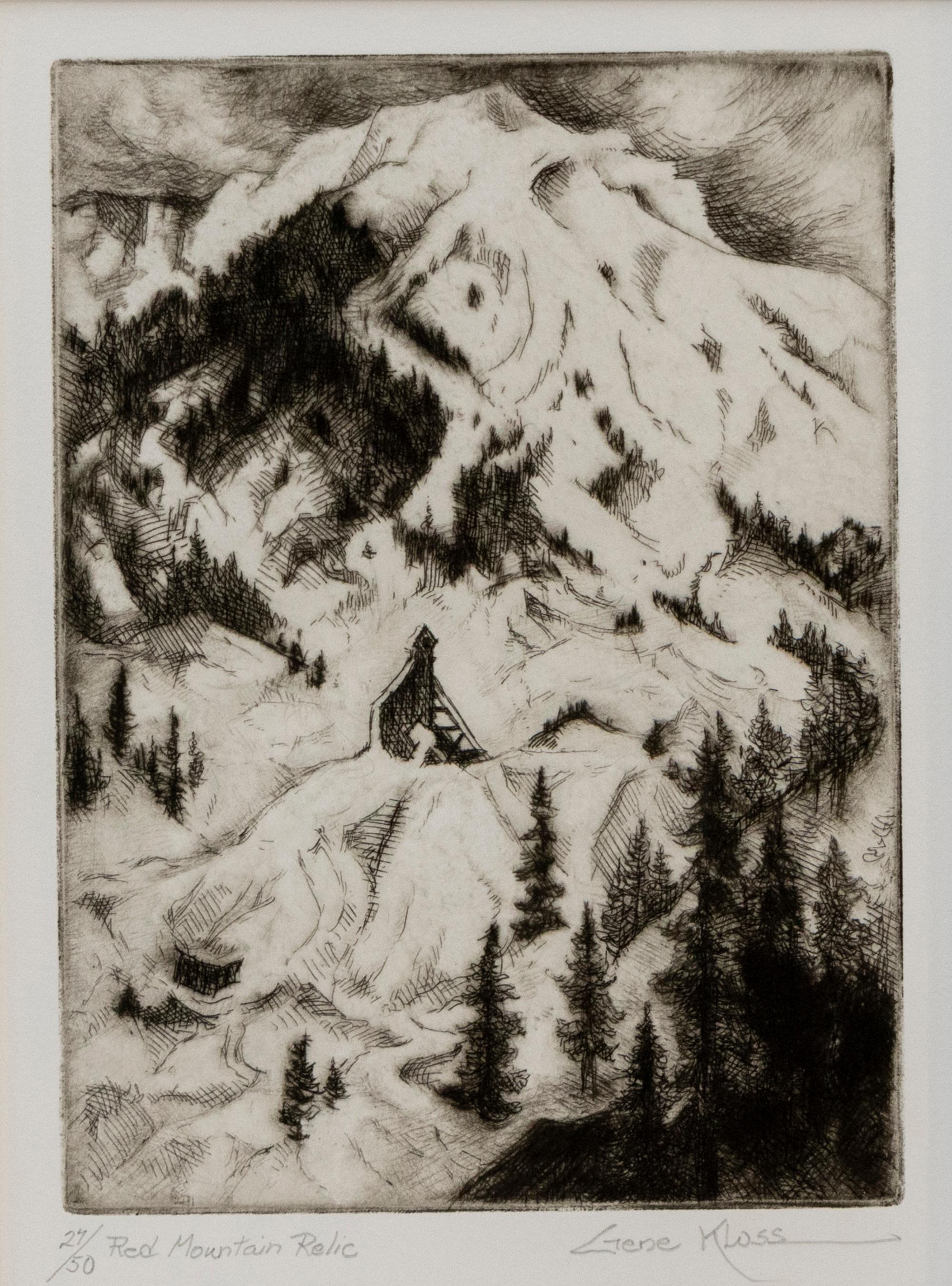 Red Mountain Relic (Vista di Red Mountain, Colorado), Stampa firmata in bianco e nero