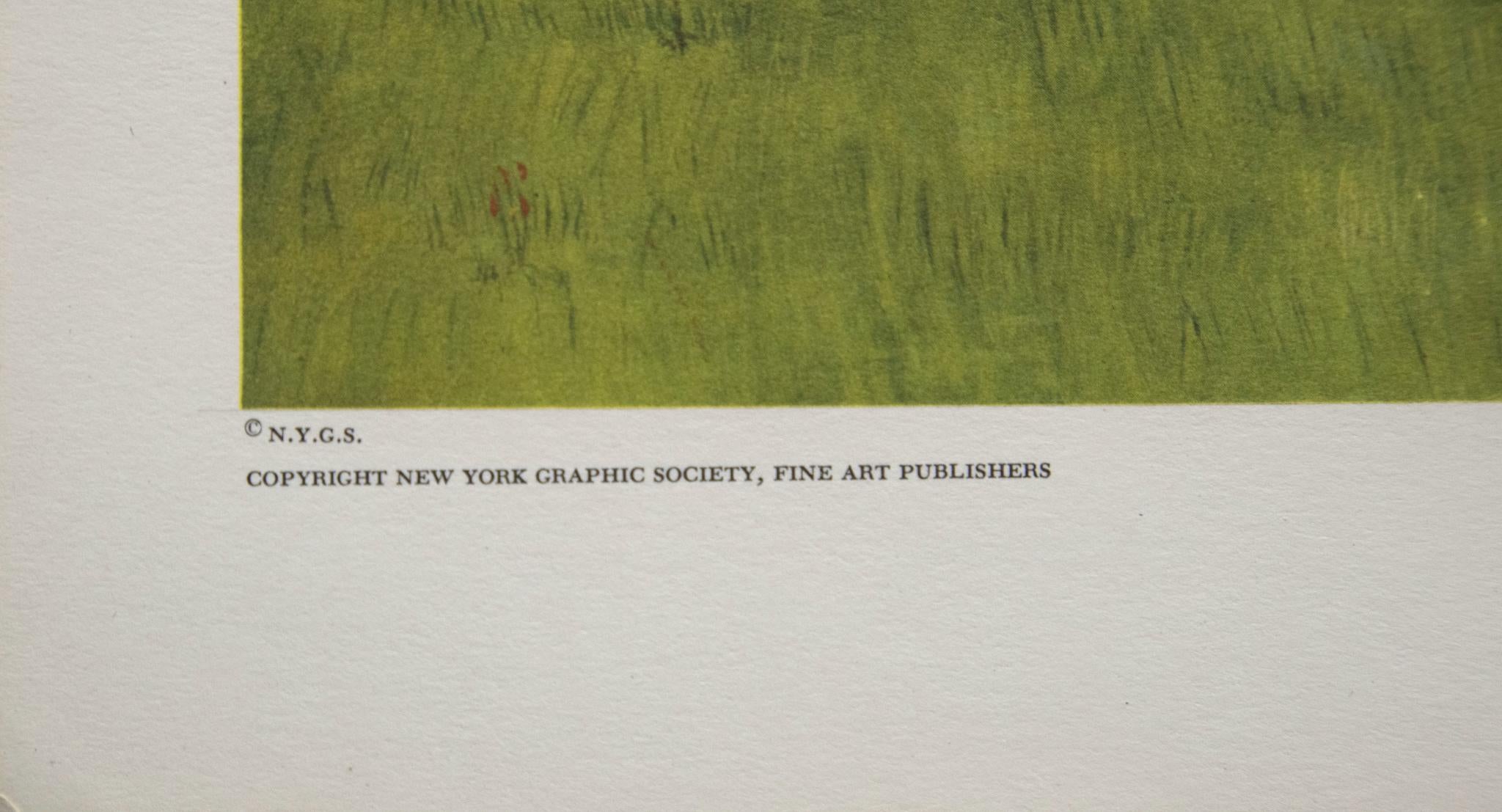 New York Graphic Society 
Stampato negli Stati Uniti, lastra firmata. 
Buono stato 
13,5 x 16 pollici. 